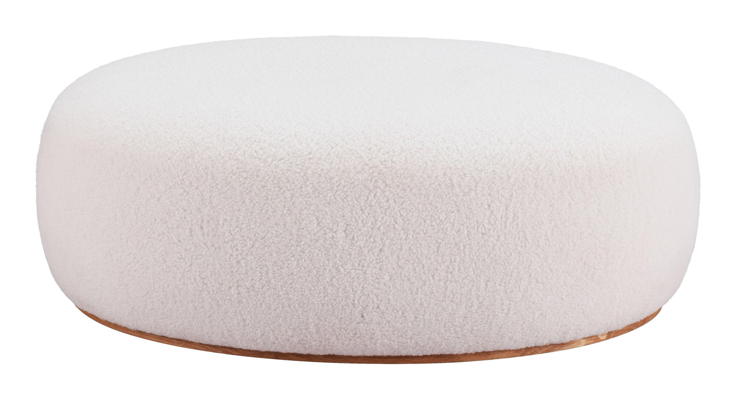 Amber Ottoman Cream - Disselt Designs