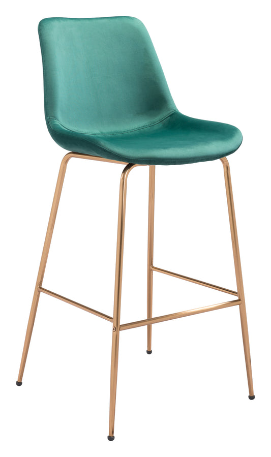 Tony Barstool Green & Gold - Disselt Designs