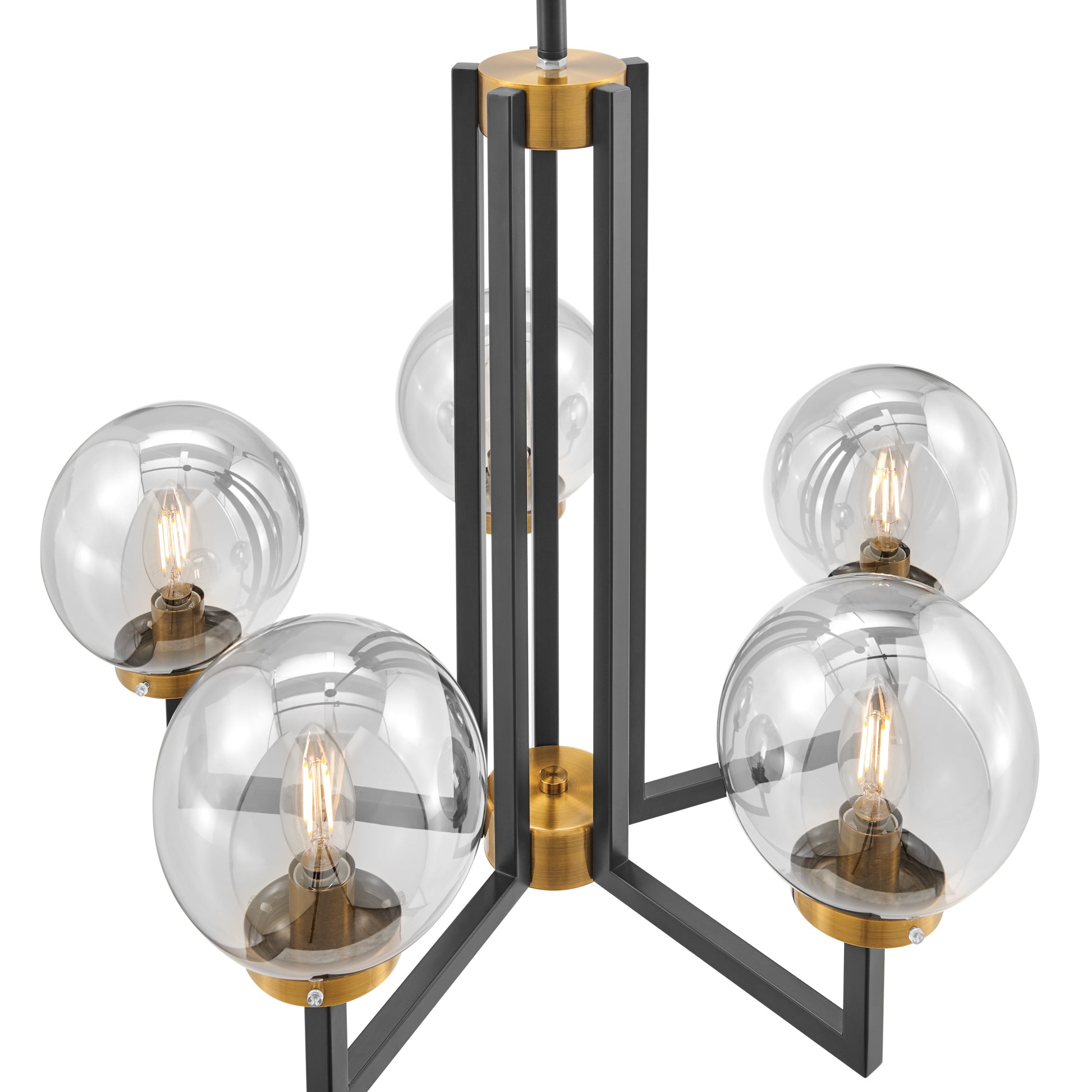 Monachopsis Small Chandelier // Gold and Black - Disselt Designs