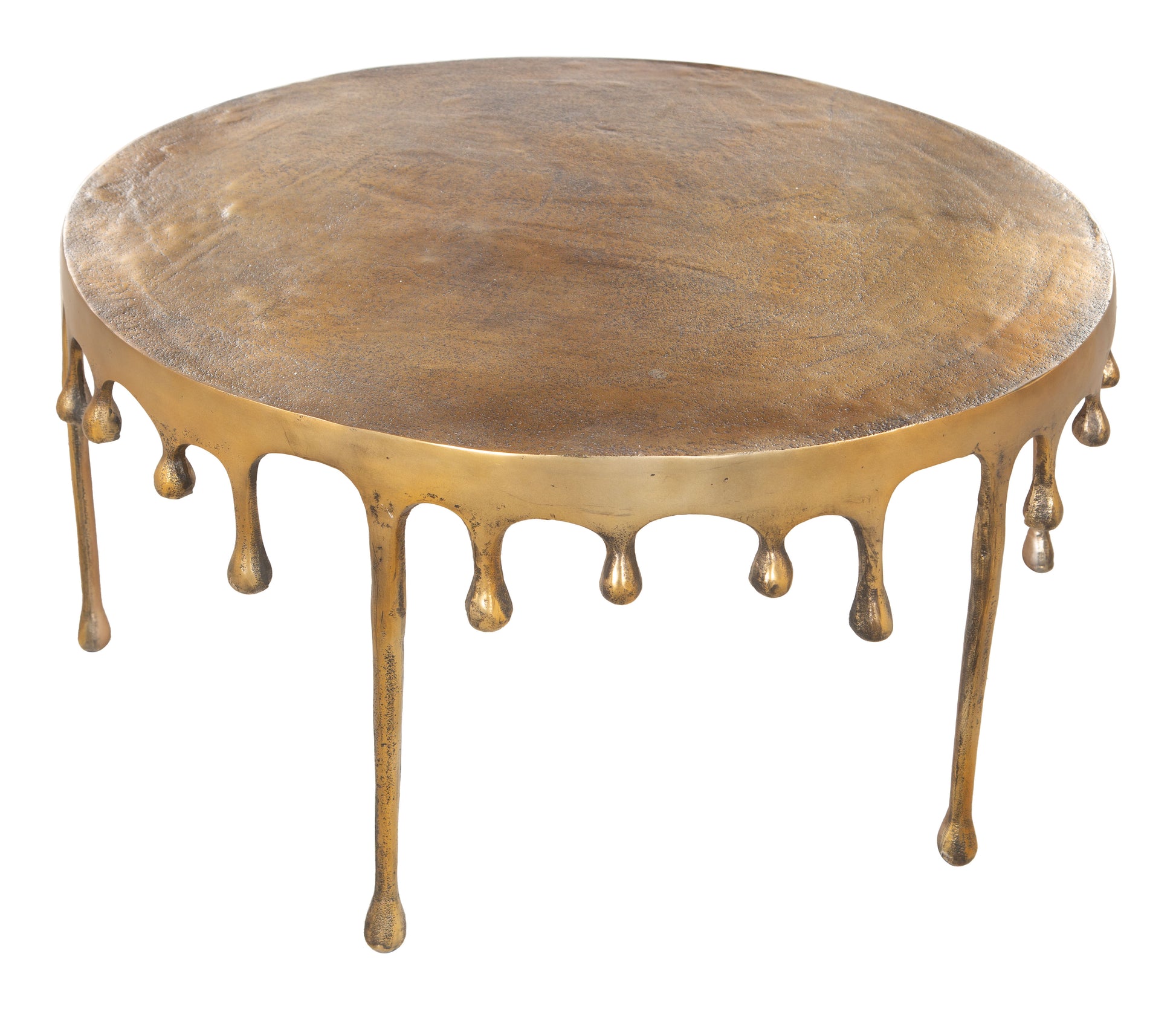 Drip Coffee Table Antique Brass - Disselt Designs