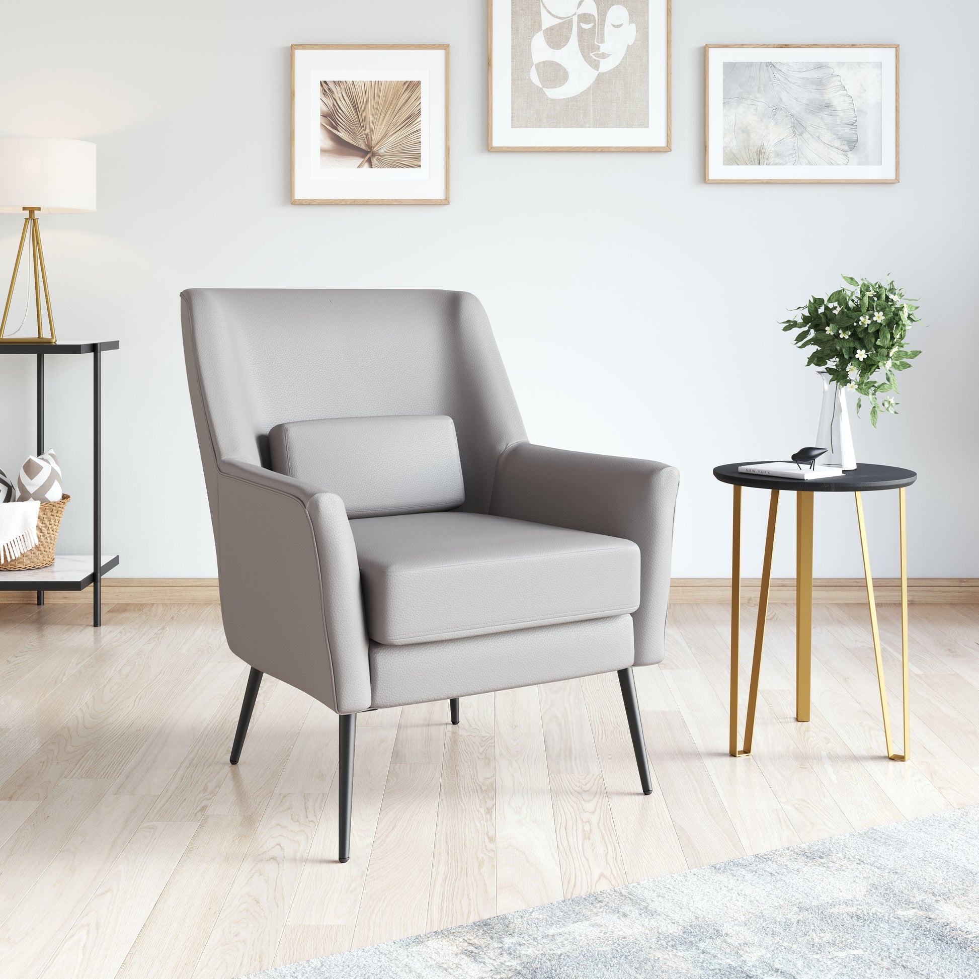 Ontario Accent Chair Gray - Disselt Designs