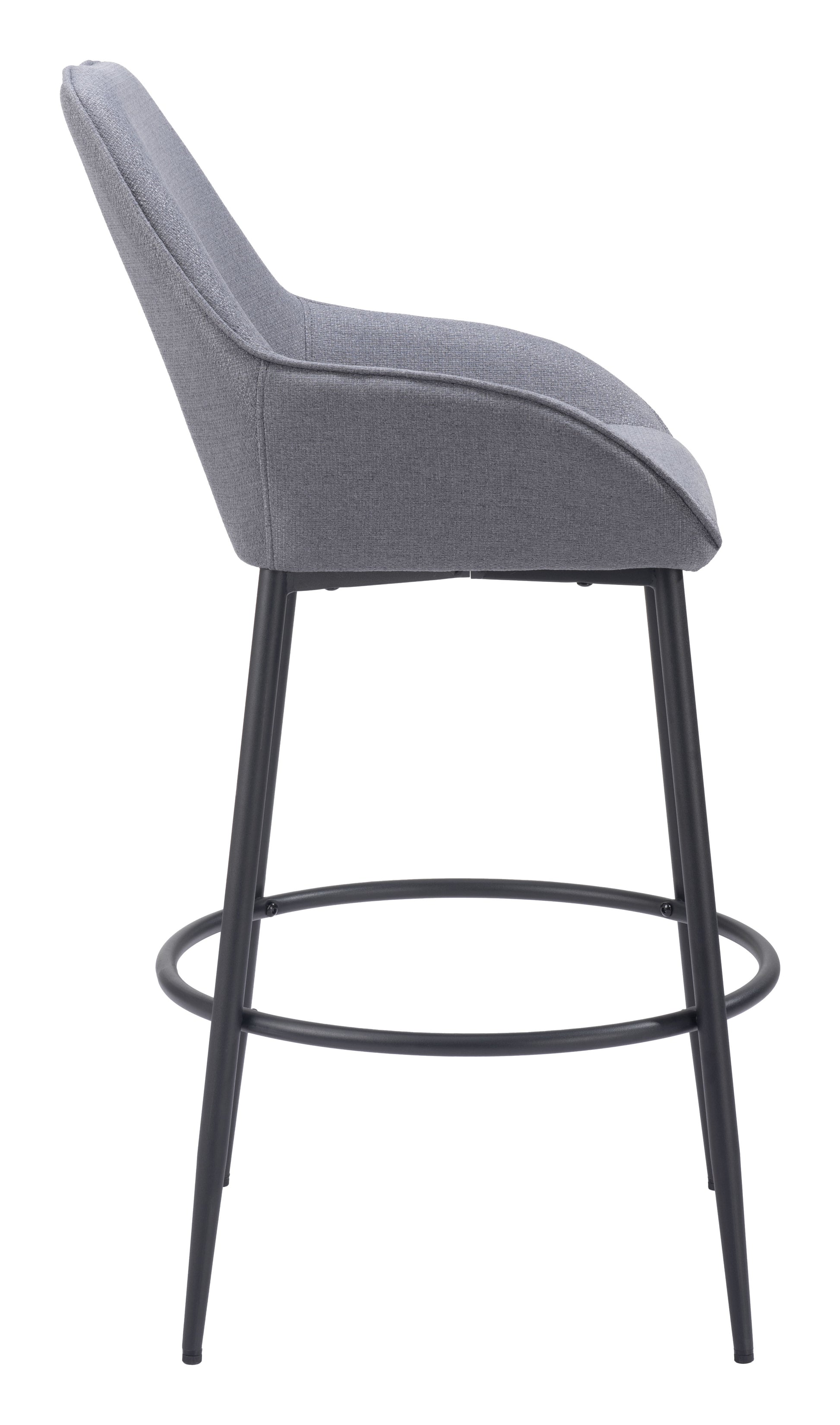 Vila Barstool (Set of 2) Gray - Disselt Designs