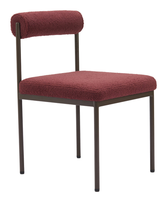 Livorno Dining Chair Red & Bronze - Disselt Designs