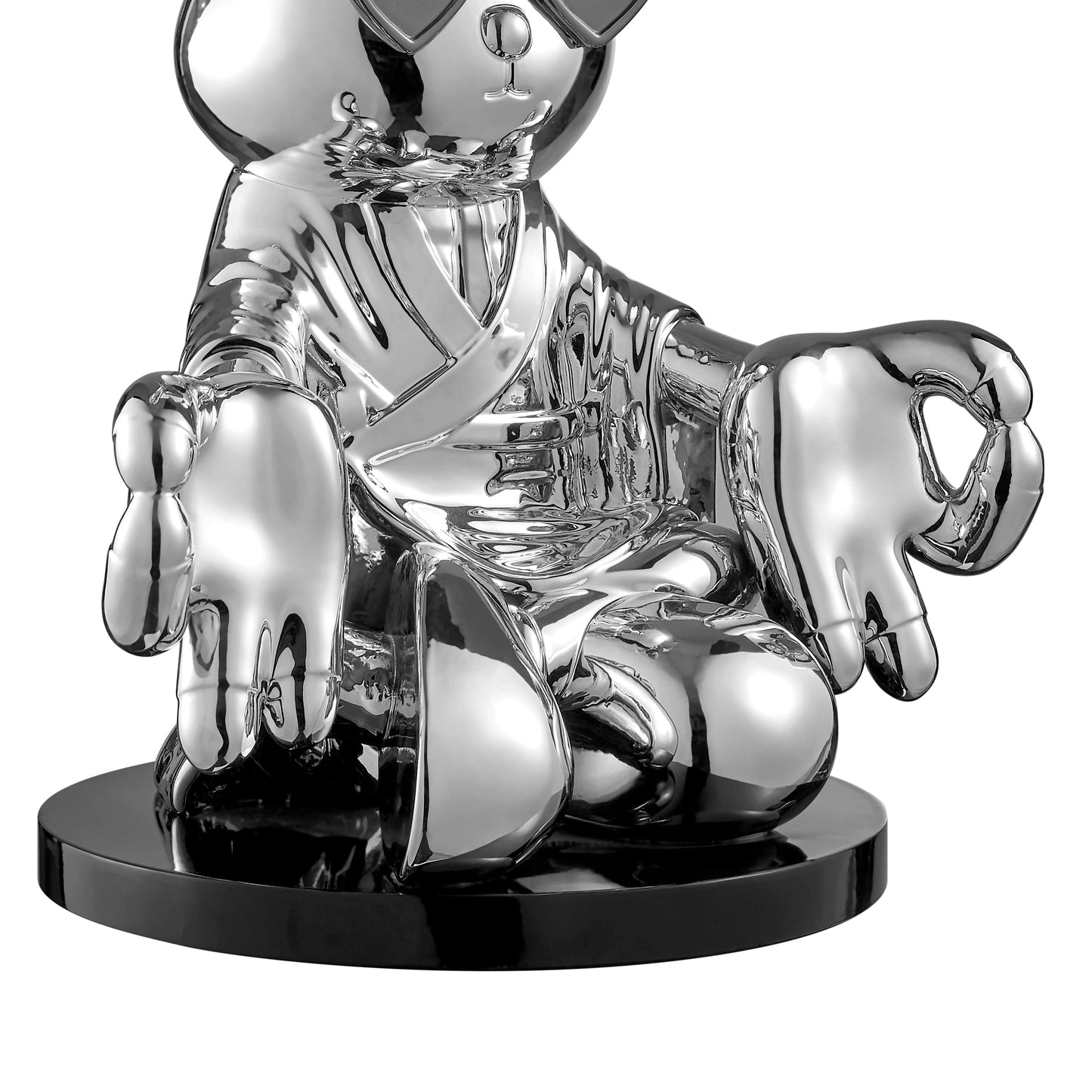 Sitting Rabbit with Blue Tie and Glasses - Disselt Designs