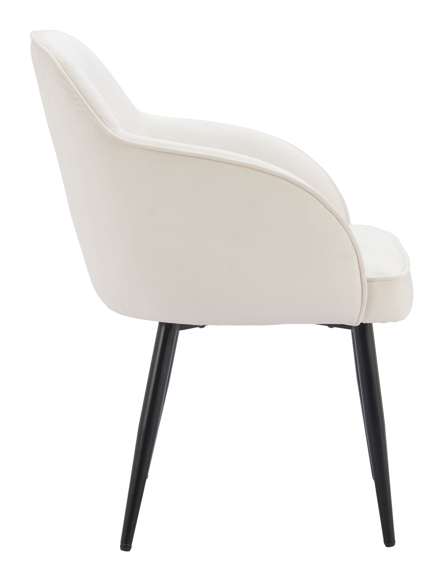 Jolie Dining Chair (Set of 2) Ivory - Disselt Designs