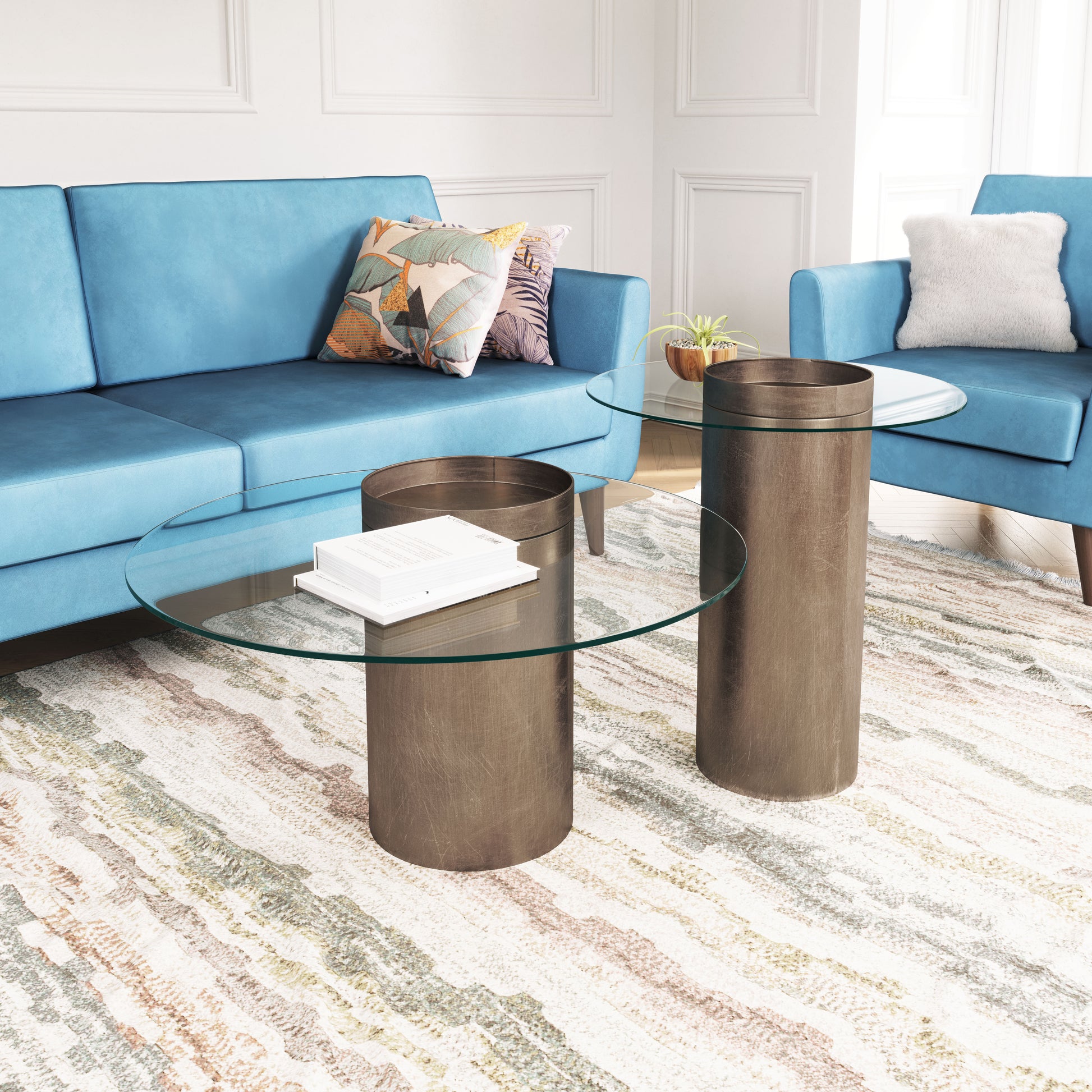 Emi End Table Antique Bronze - Disselt Designs