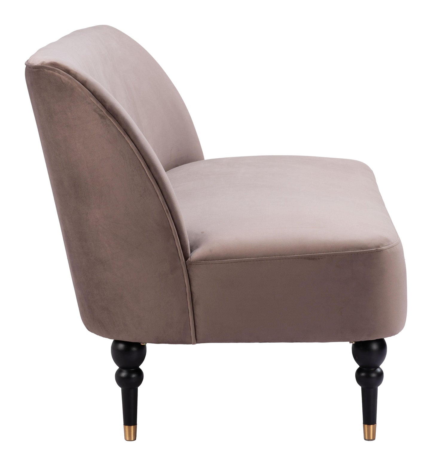 Bintulu Loveseat Taupe - Disselt Designs