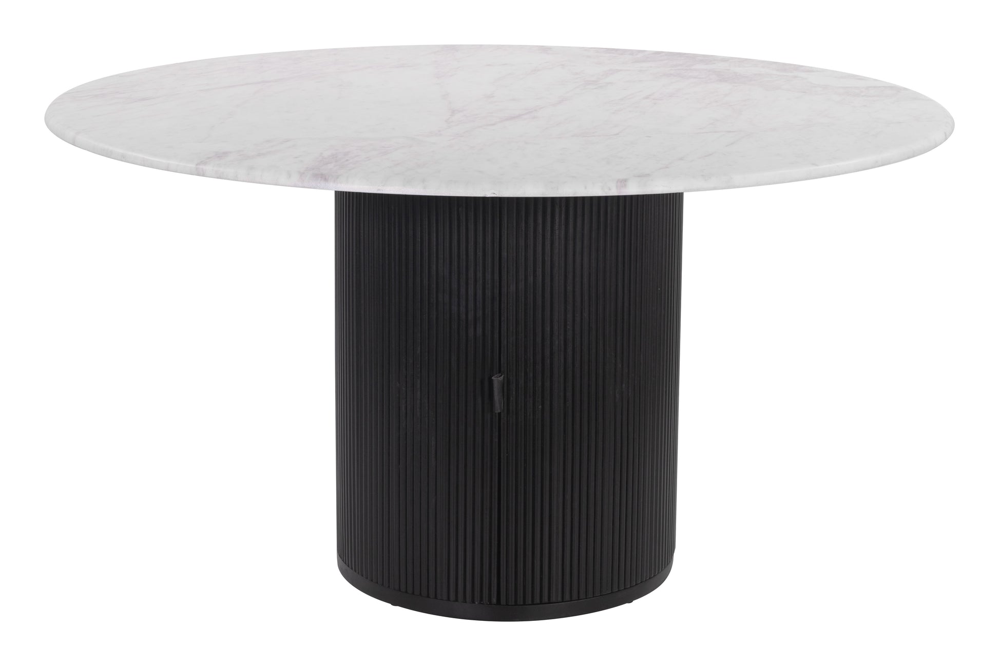 Izola Dining Table White & Black - Disselt Designs