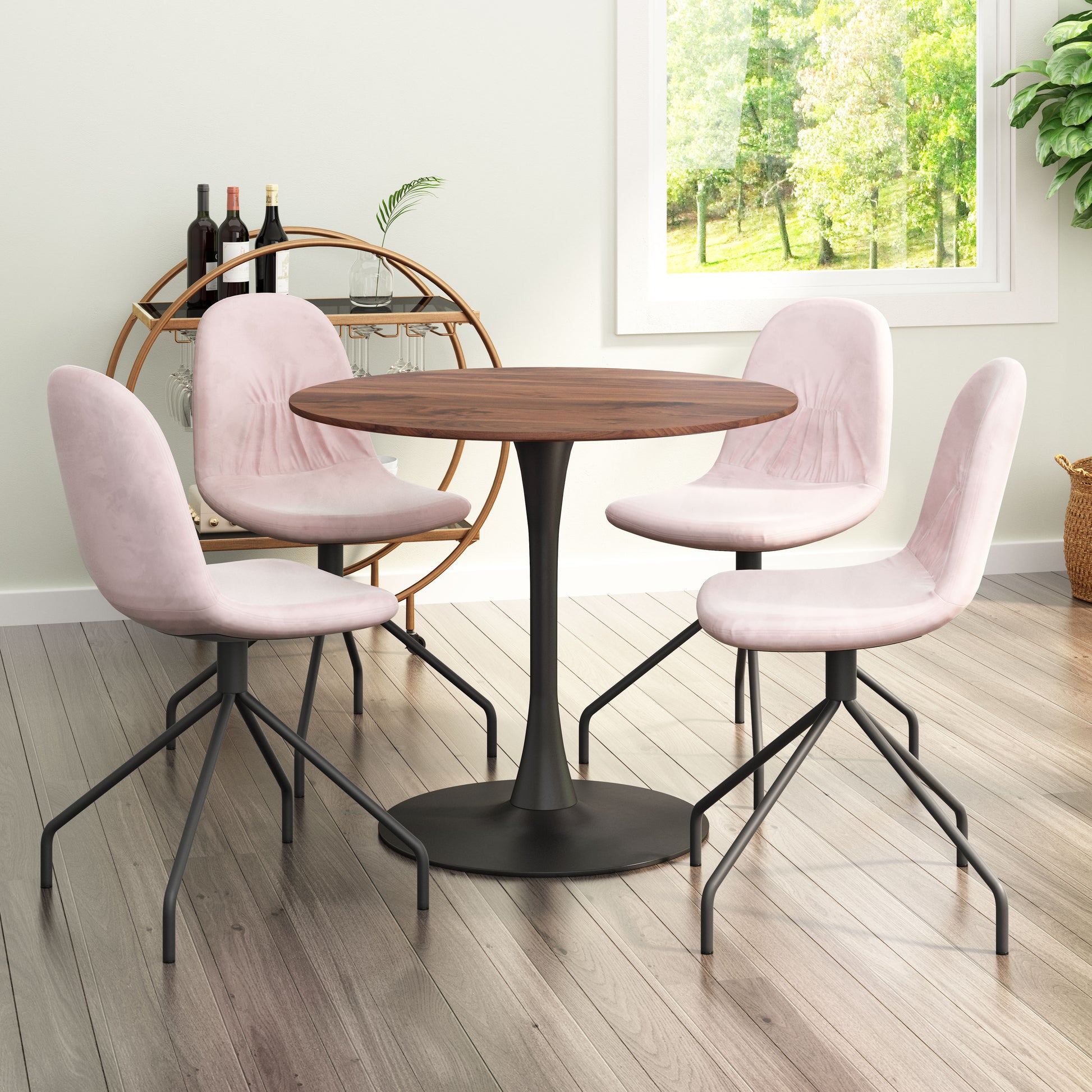 Opus Dining Table Brown & Black - Disselt Designs