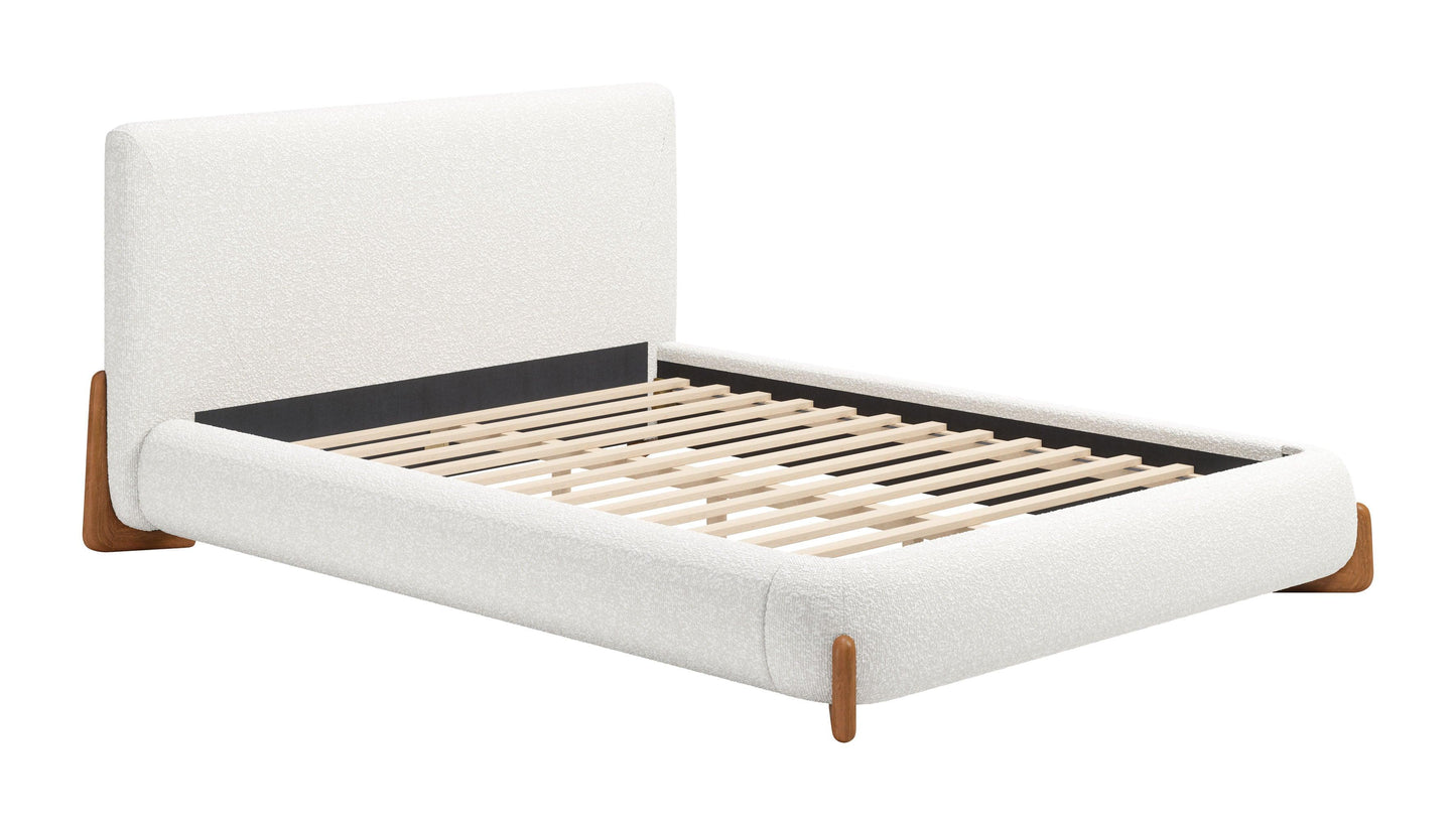Baris Queen Bed Ivory - Disselt Designs