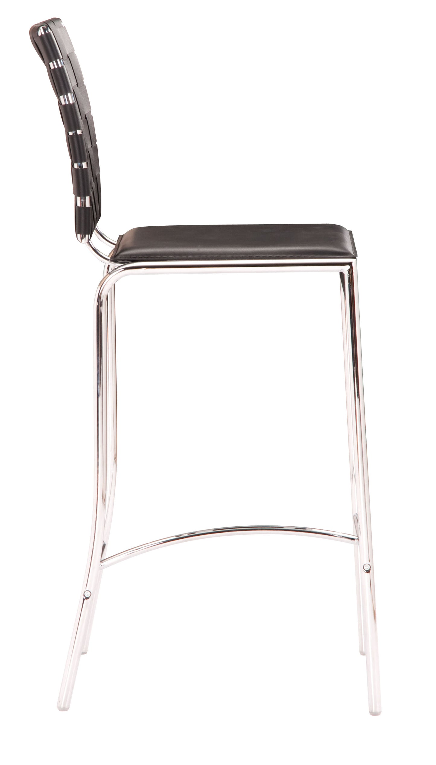 Criss Cross Counter Stool (Set of 2) Black - Disselt Designs