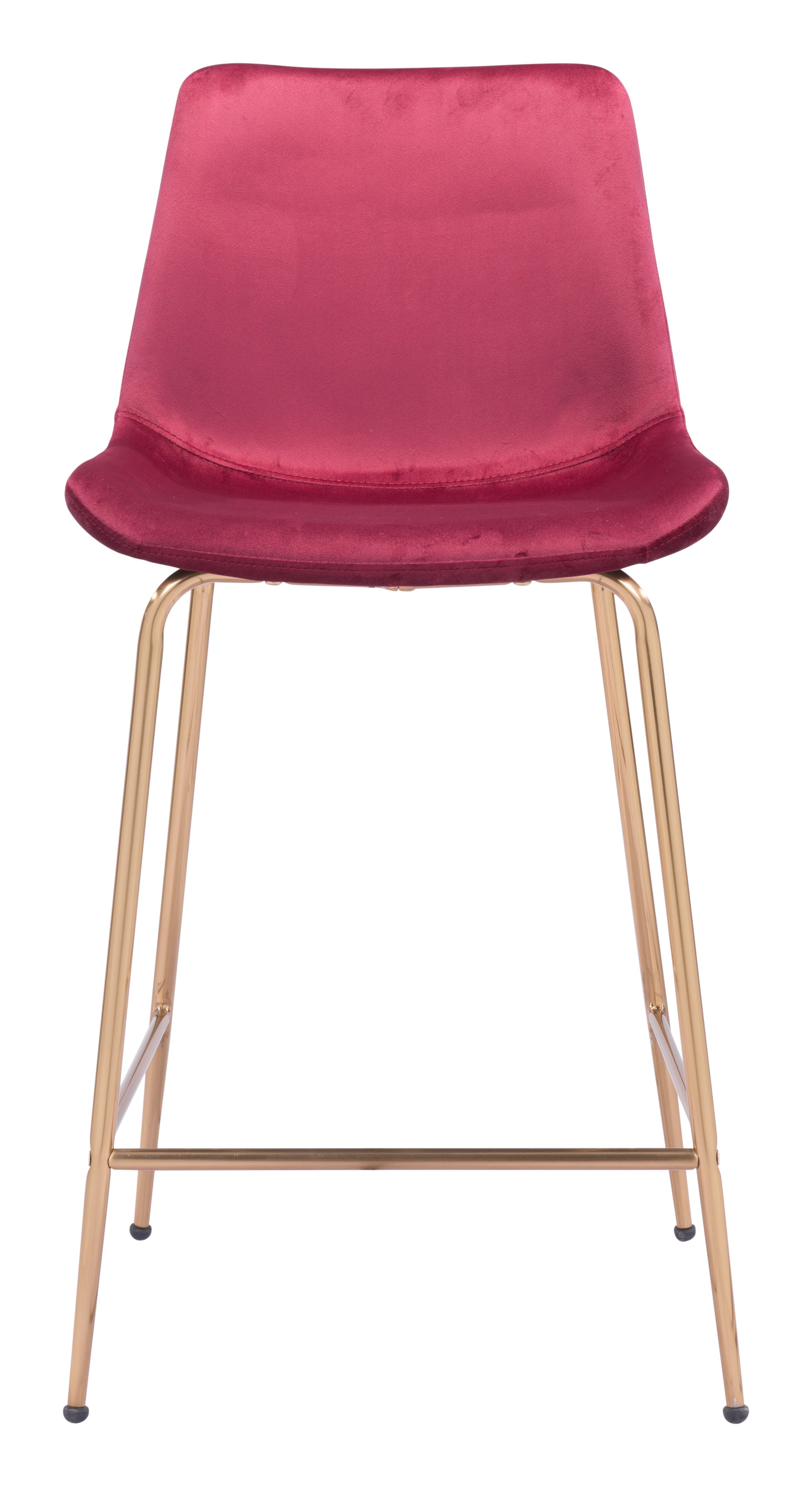 Tony Counter Stool Red & Gold - Disselt Designs