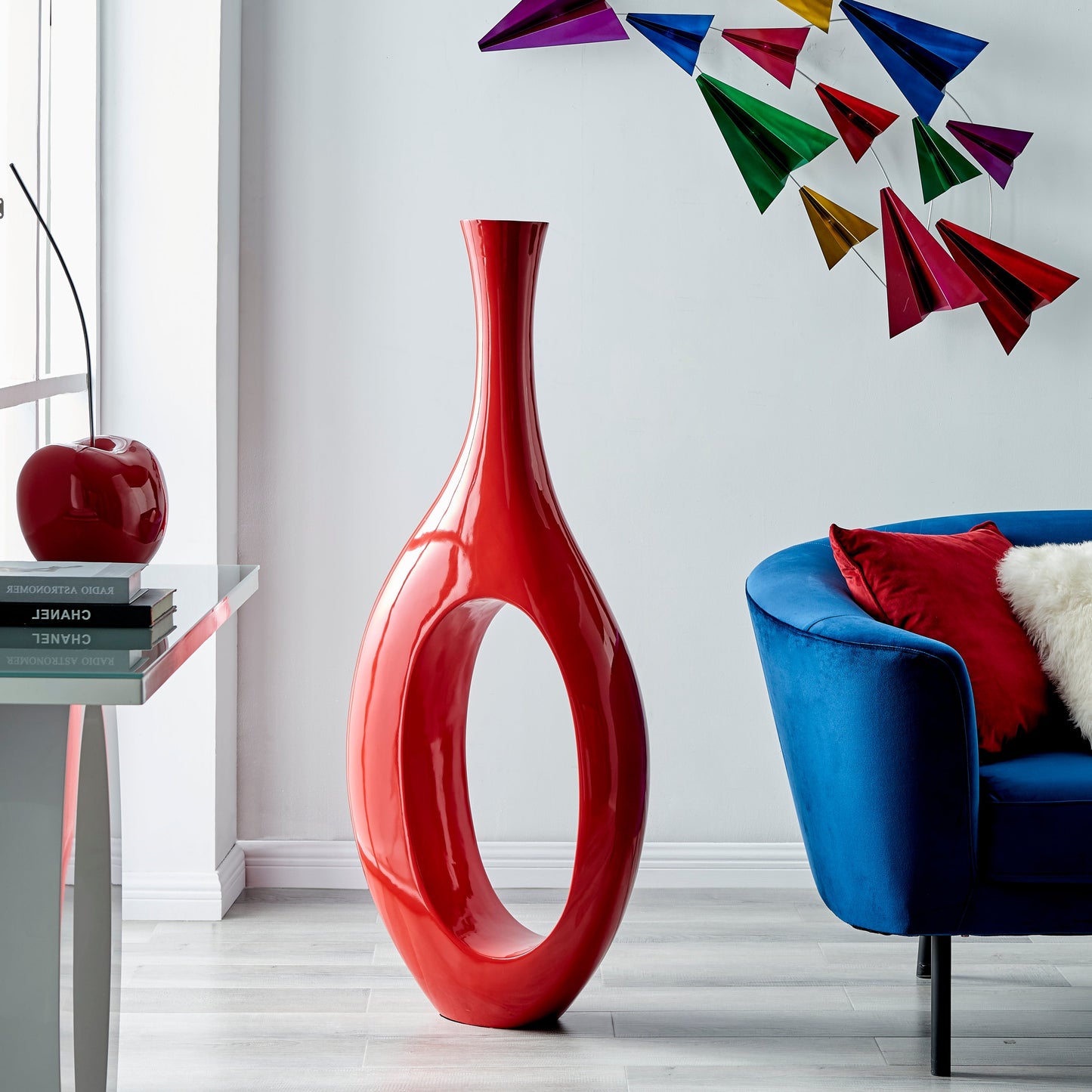 Trombone Red // Set of Two Vases - Disselt Designs