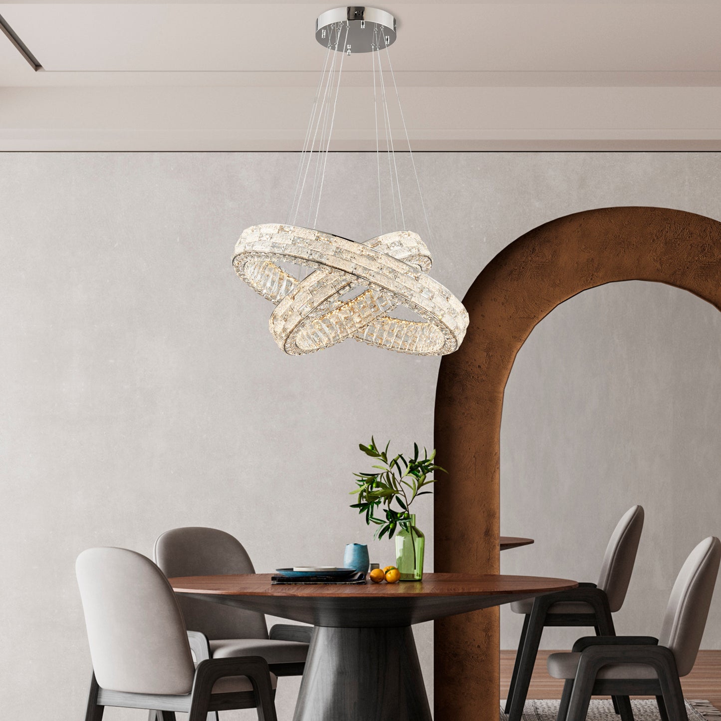 Helix Chandelier // Chrome - Disselt Designs