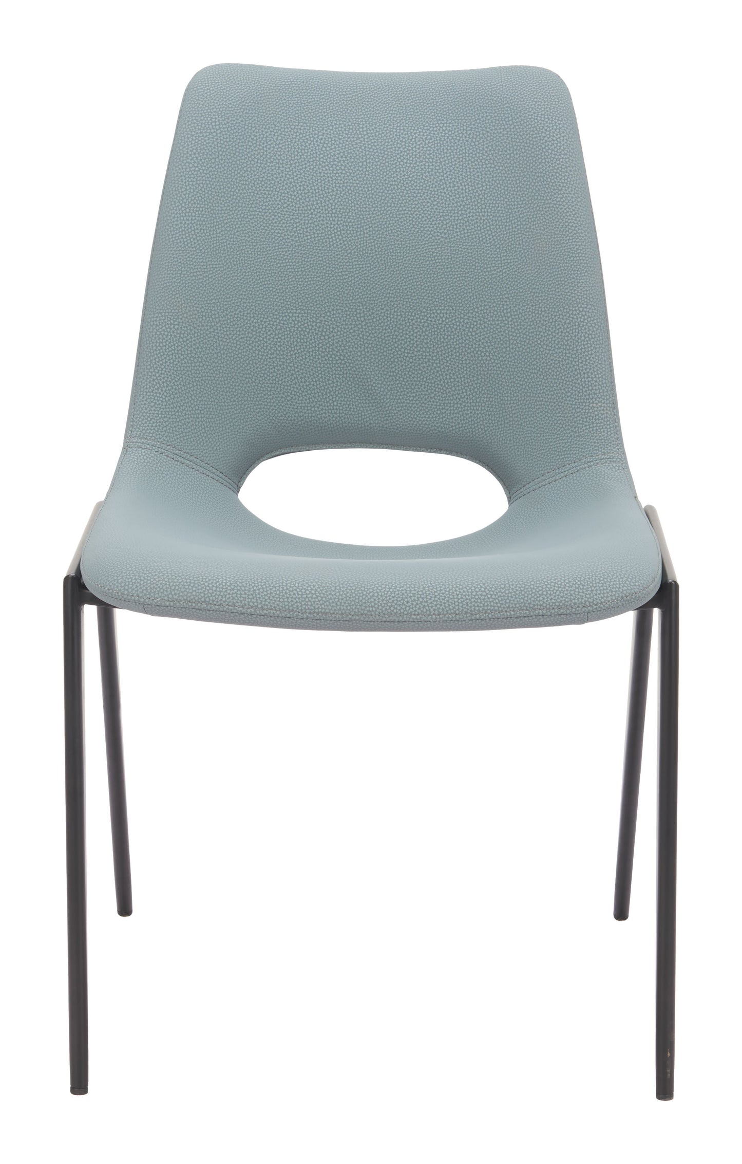 Desi Armless Dining Chair (Set of 2) Azure Gray - Disselt Designs