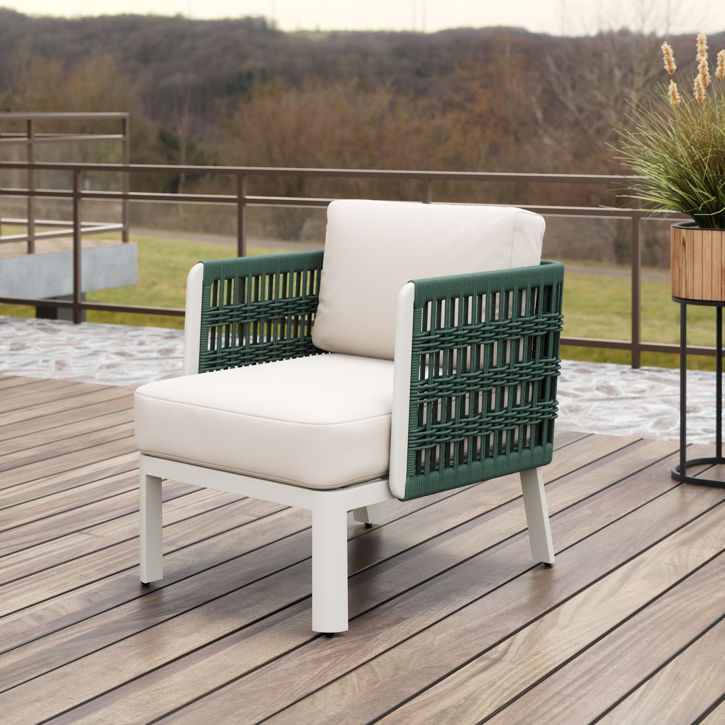 Bridgehampton Armchair White - Disselt Designs