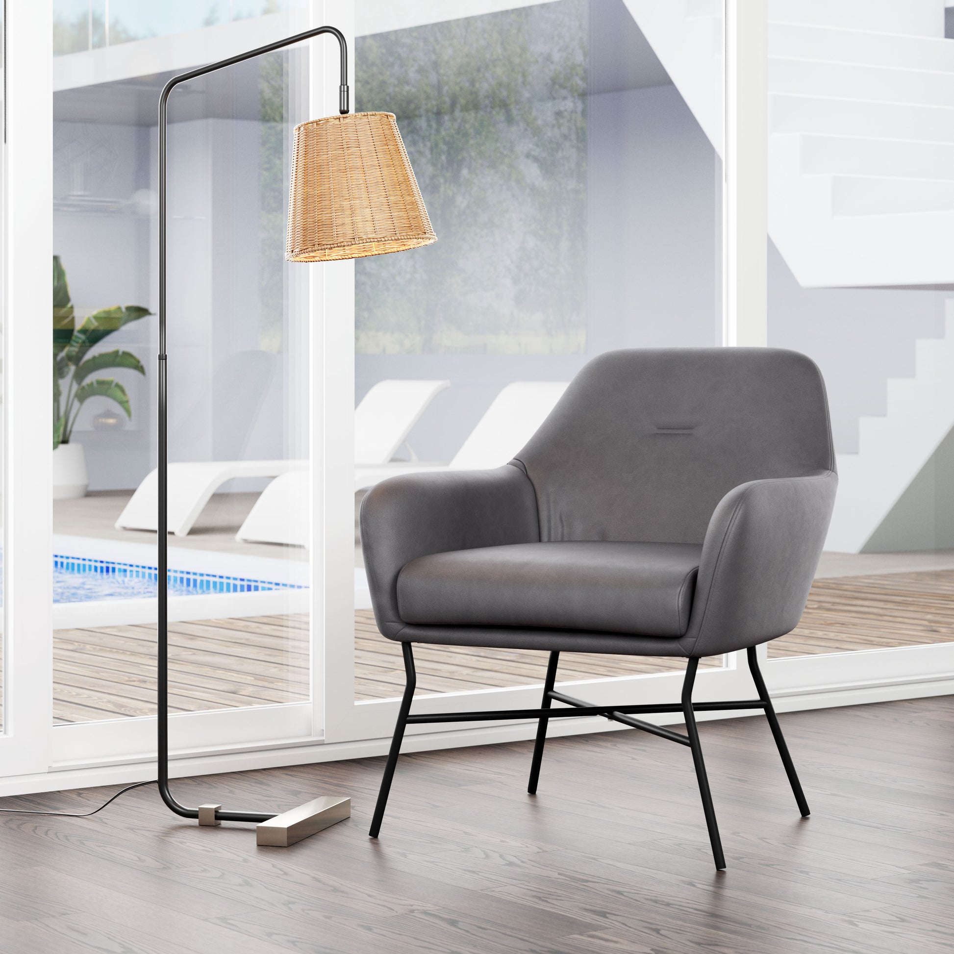 Hans Accent Chair Vintage Gray - Disselt Designs