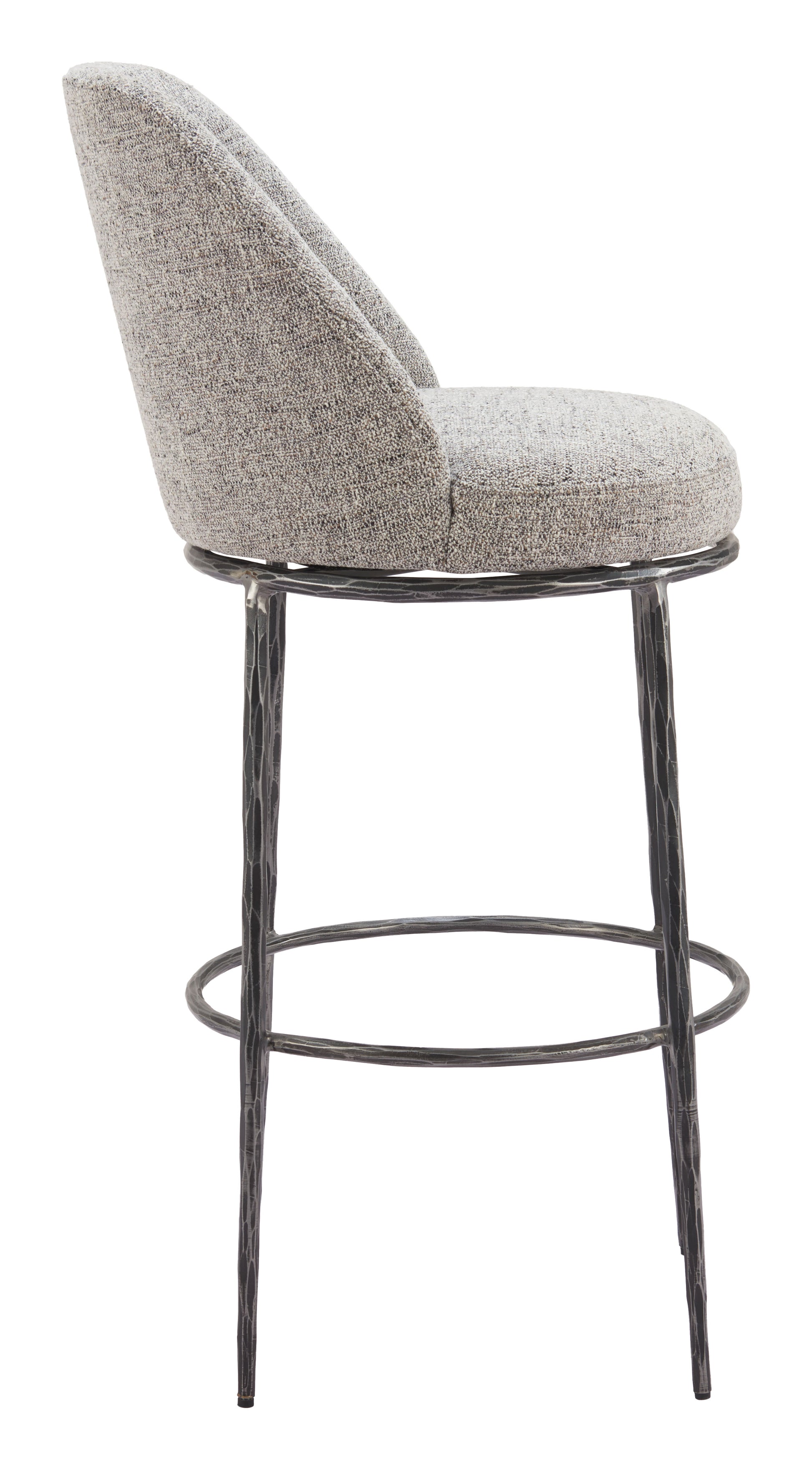 Nordhavn Swivel Barstool Gray - Disselt Designs