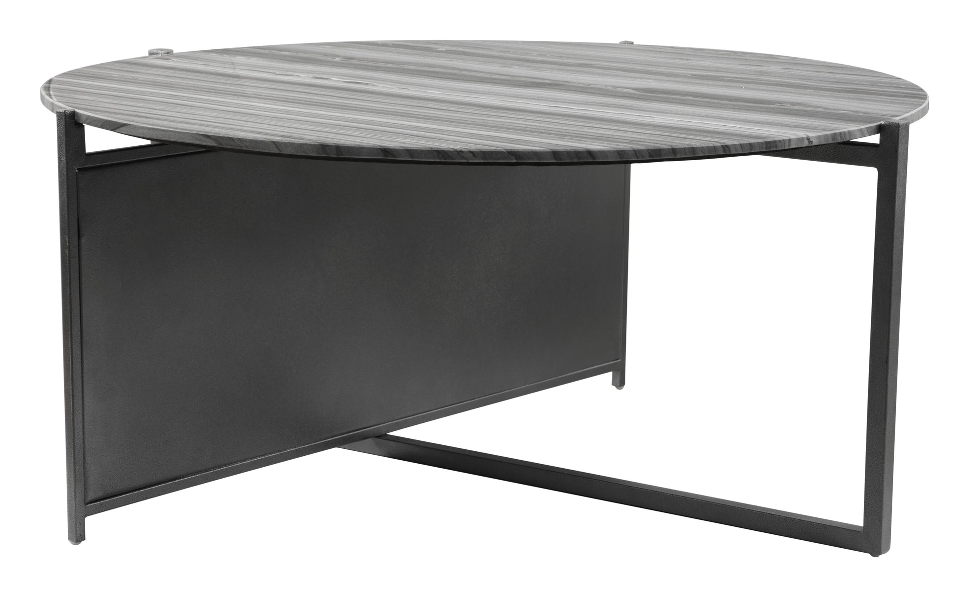 Mcbride Coffee Table Gray & Black - Disselt Designs