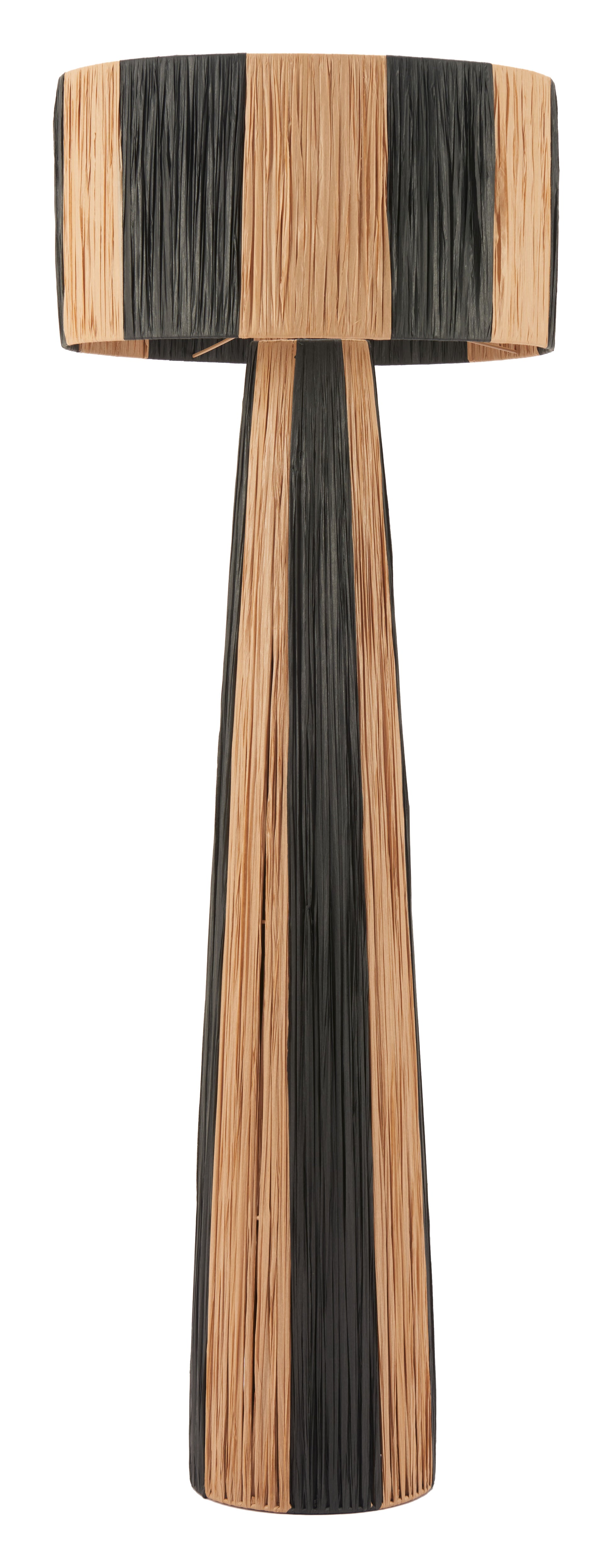 Gala Floor Lamp Black & Natural - Disselt Designs