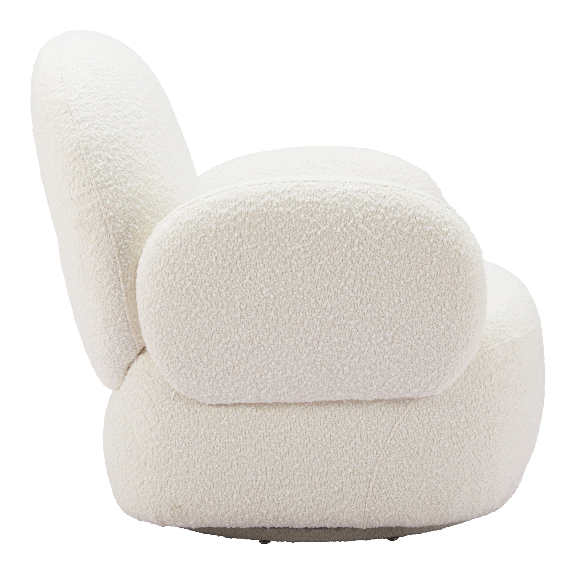 Pilka Swivel Chair White - Disselt Designs