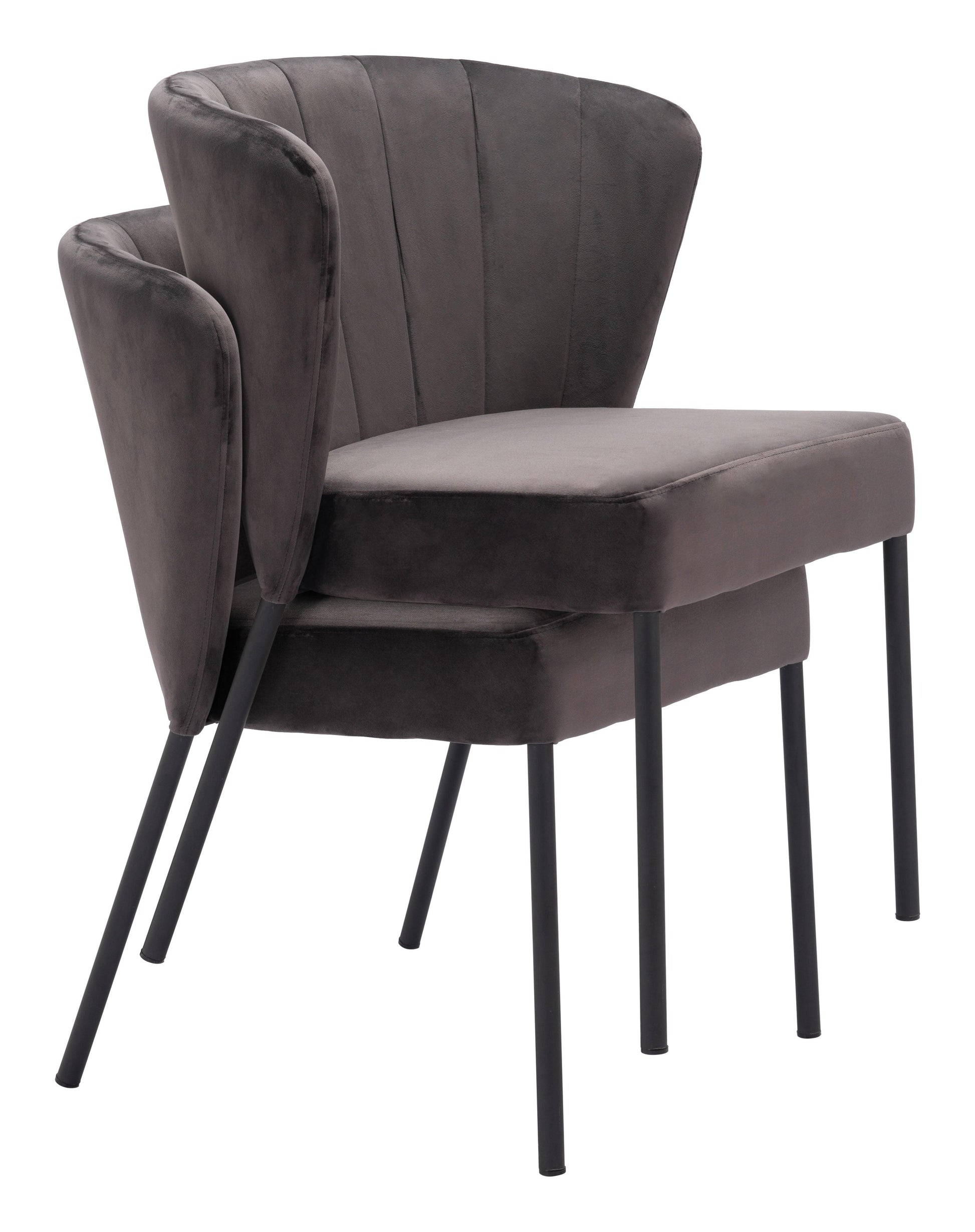 Aimee Dining Chair (Set of 2) Gray - Disselt Designs