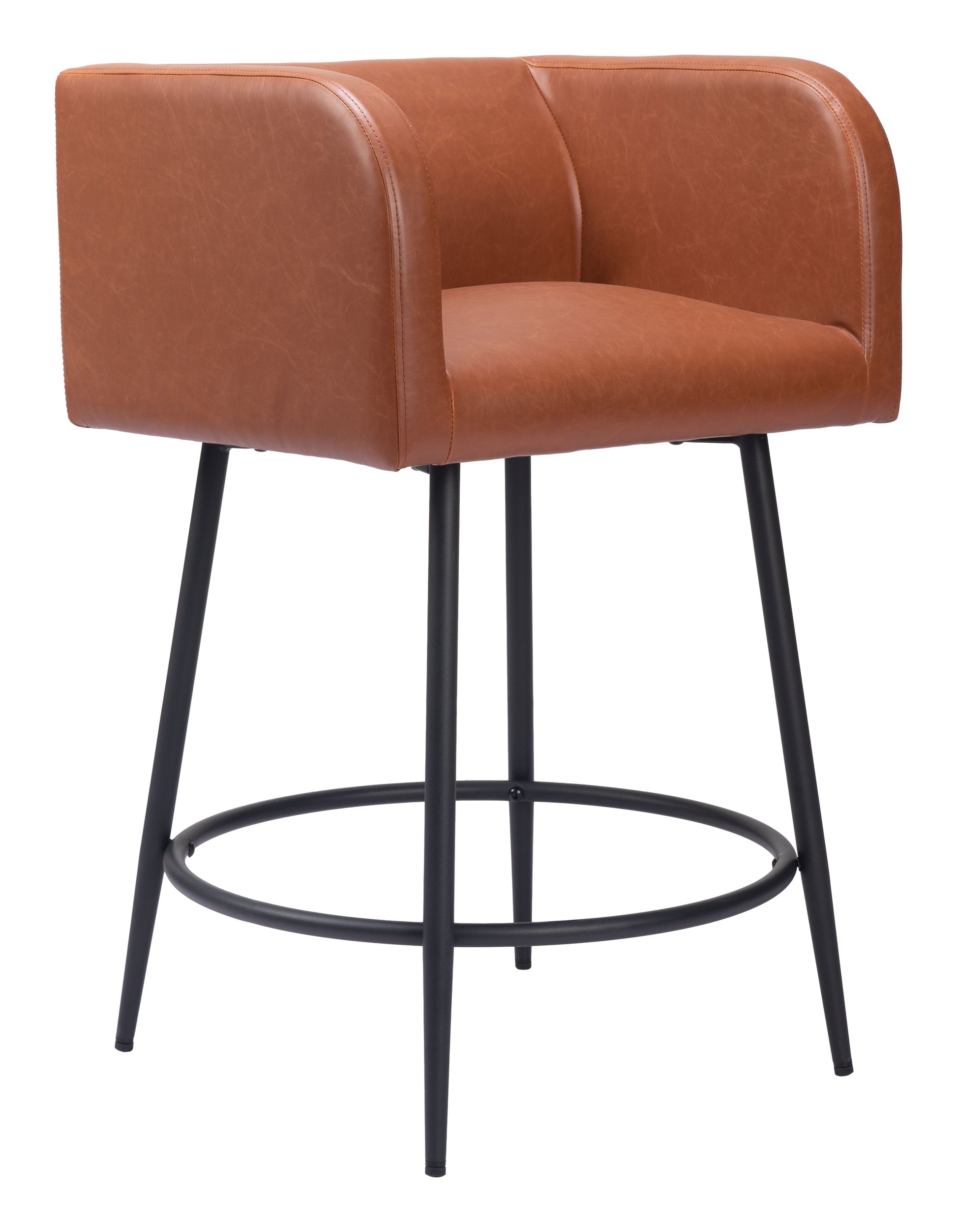 Horbat Counter Stool (Set of 2) Brown - Disselt Designs