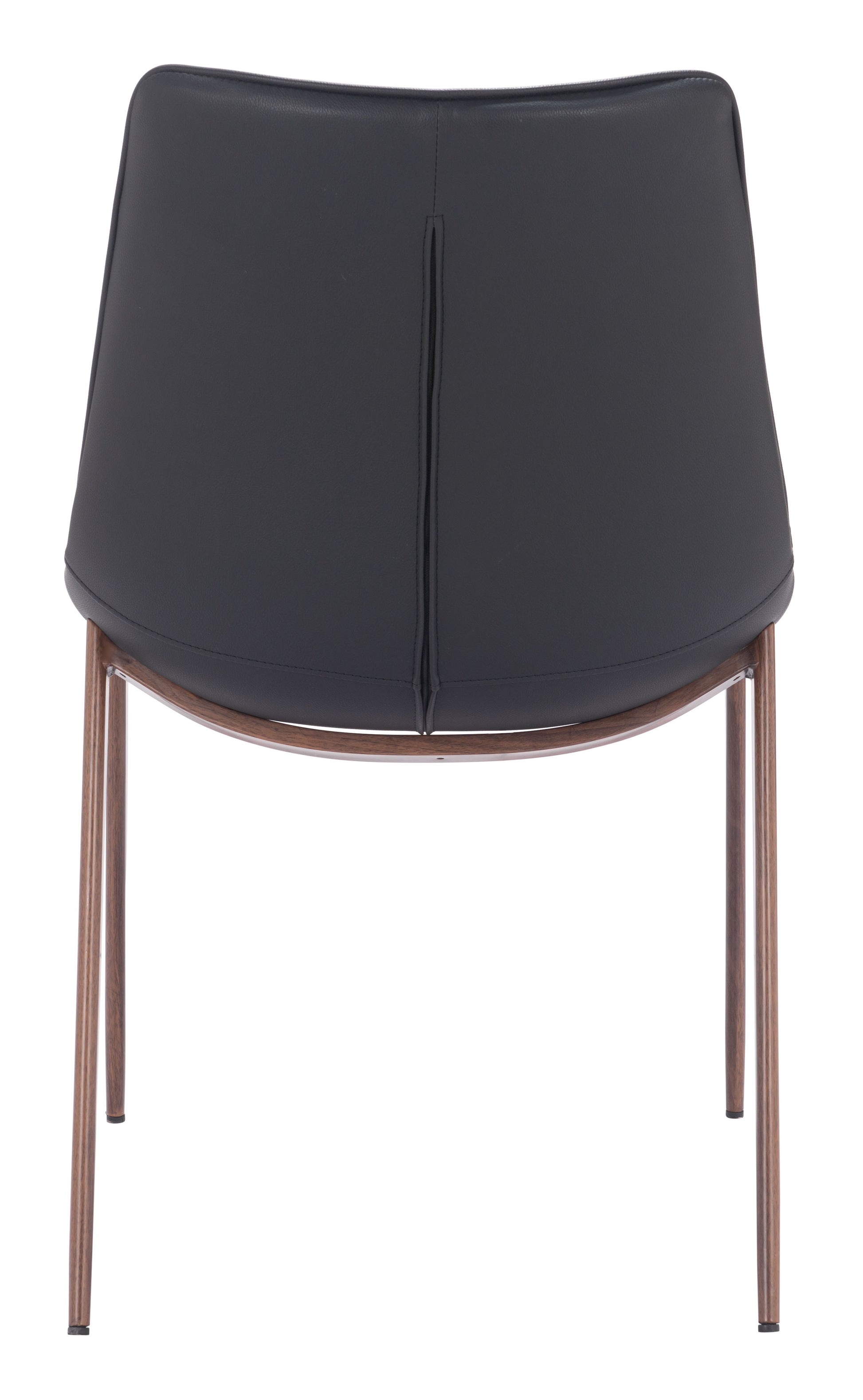 Magnus Dining Chair (Set of 2) Black & Walnut - Disselt Designs
