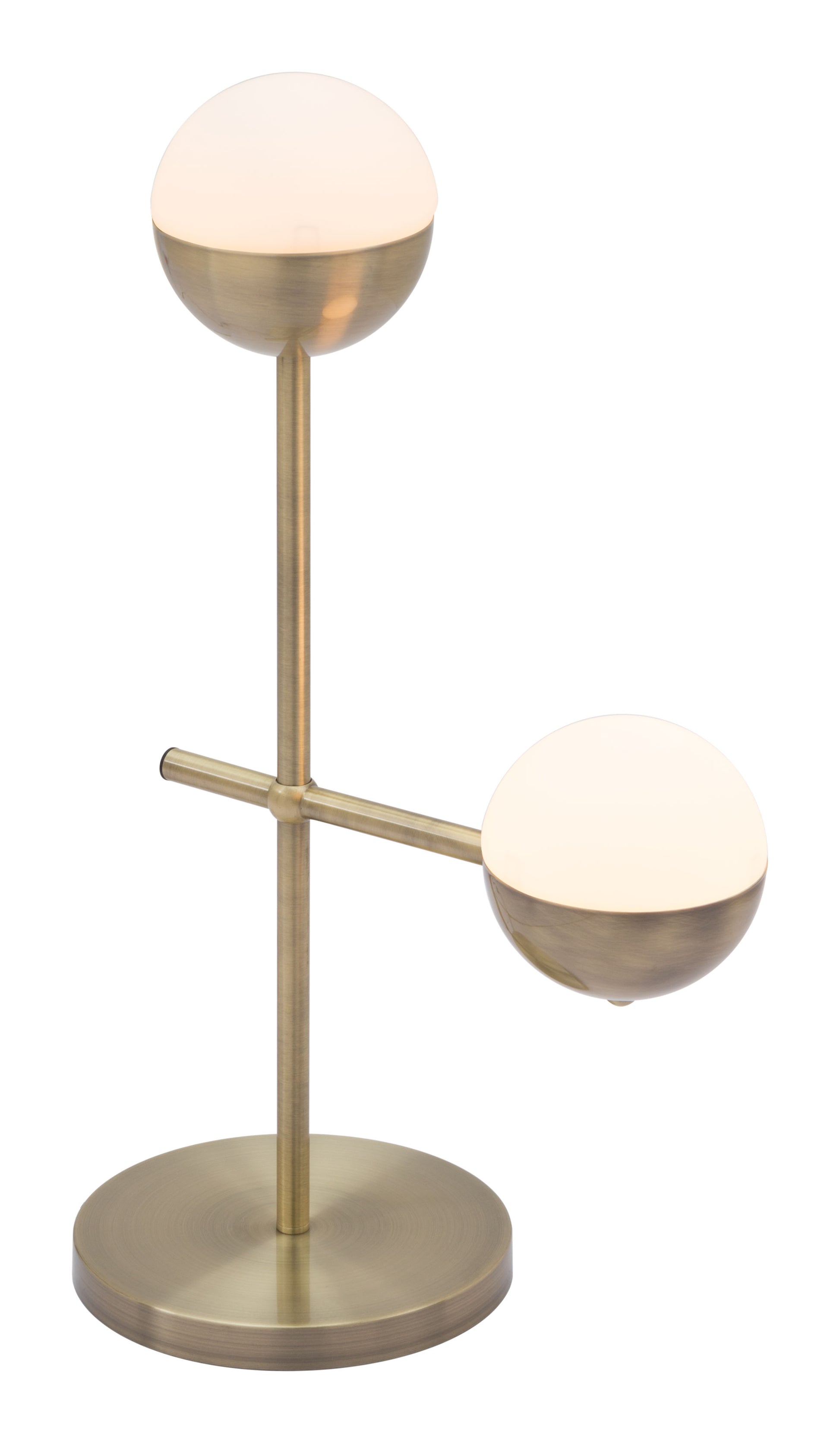 Waterloo Table Lamp White & Bronze - Disselt Designs