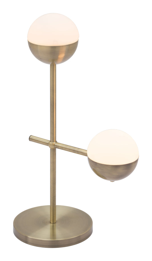 Waterloo Table Lamp White & Bronze - Disselt Designs