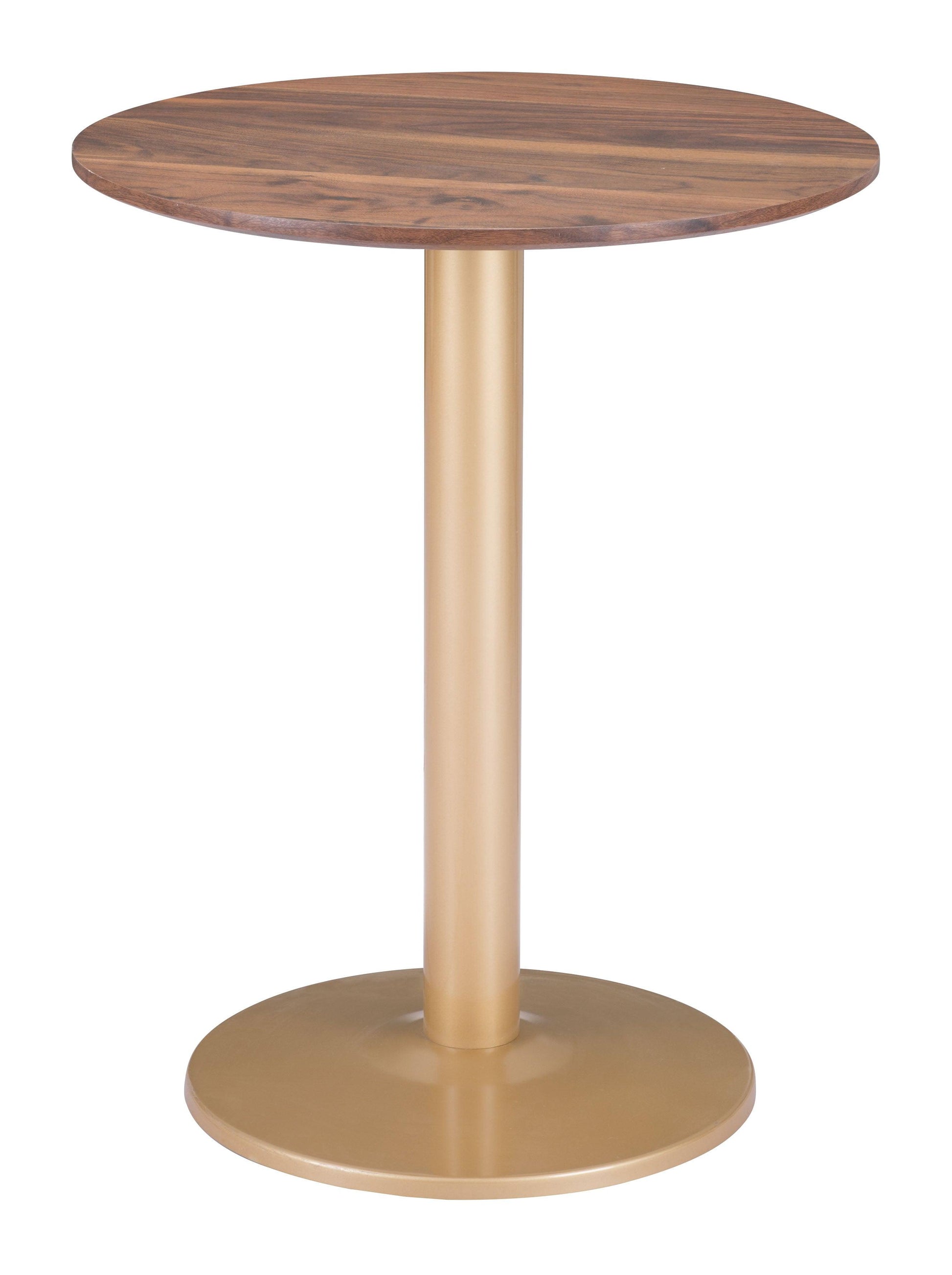 Alto Bistro Table Brown & Gold - Disselt Designs