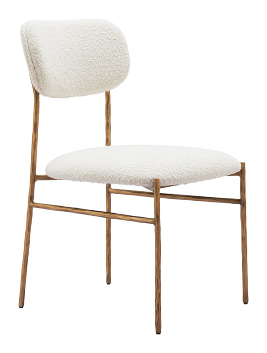 Sydhavnen Dining Chair Cream & Gold - Disselt Designs