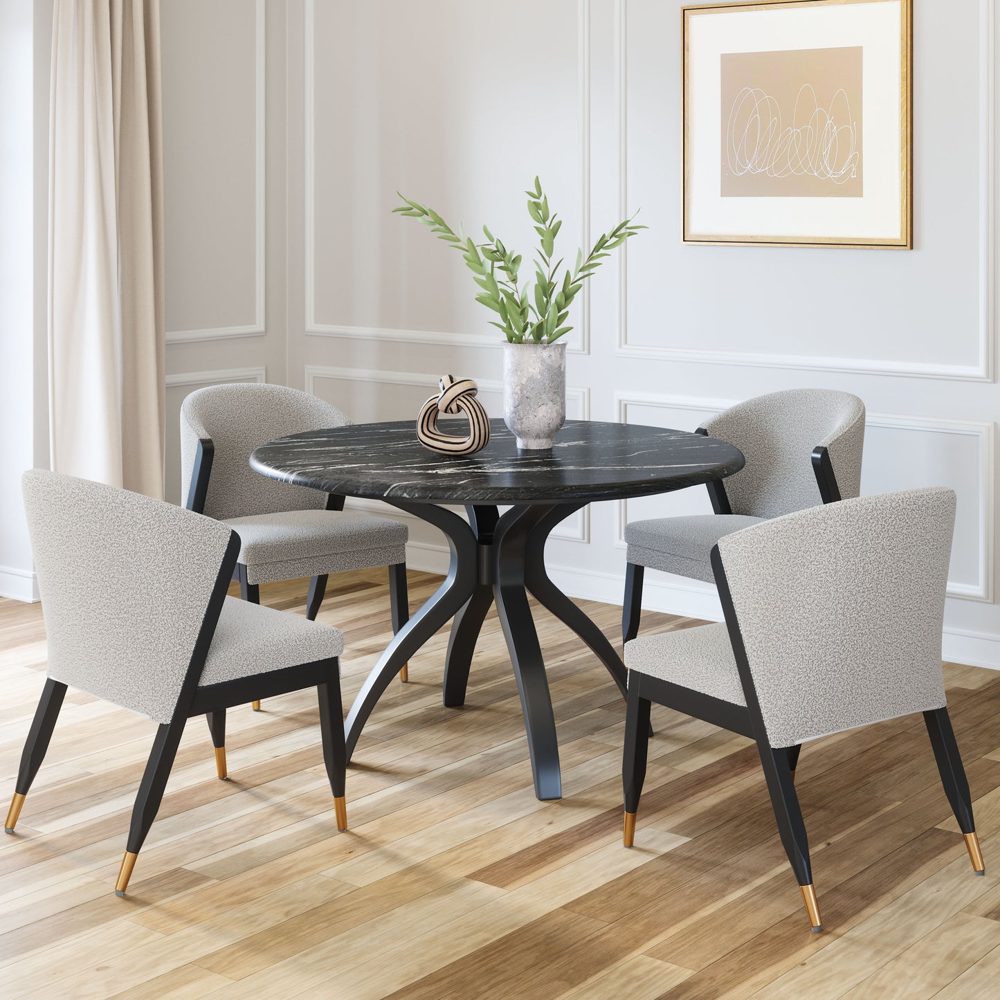 Sumay Dining Table Black - Disselt Designs