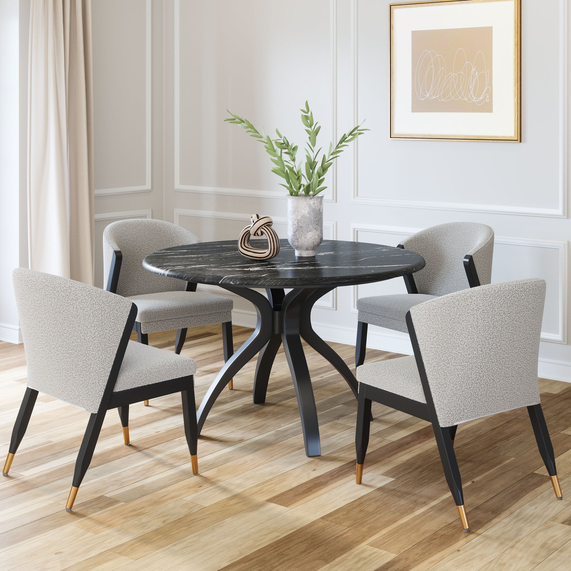 Sumay Dining Table Black - Disselt Designs