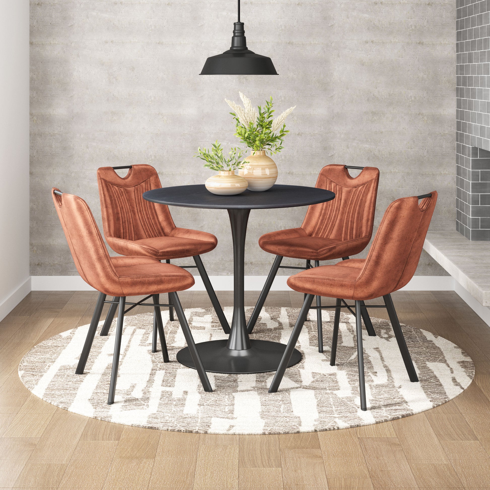 Tyler Dining Chair (Set of 2) Brown - Disselt Designs