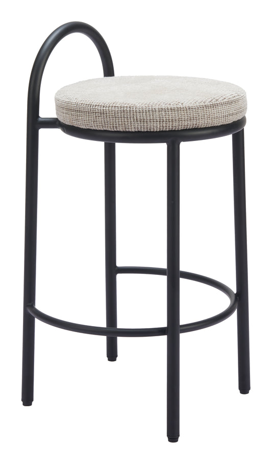 Sisal Counter Stool (Set of 2) Beige Tweed - Disselt Designs