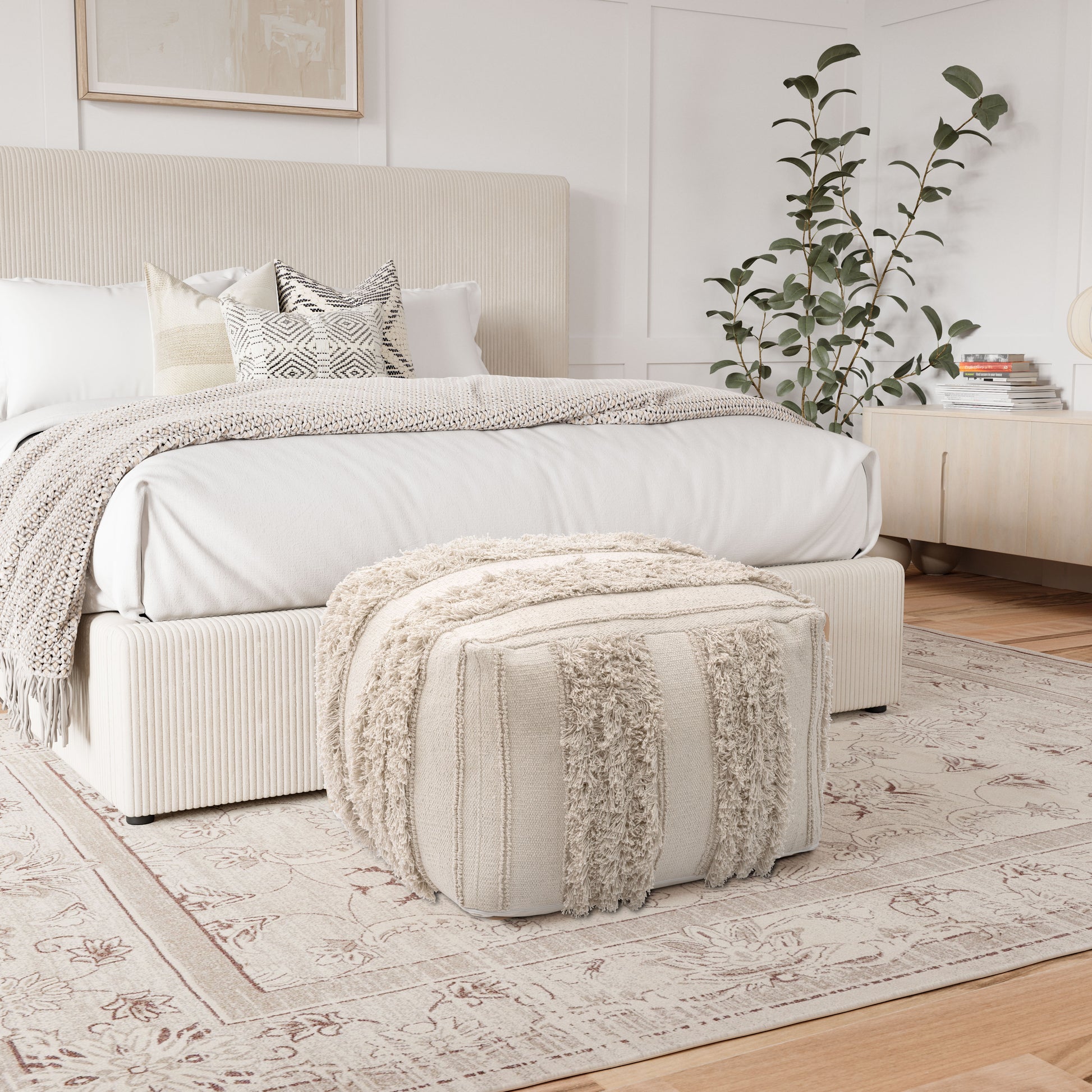 Peru Ottoman Beige - Disselt Designs