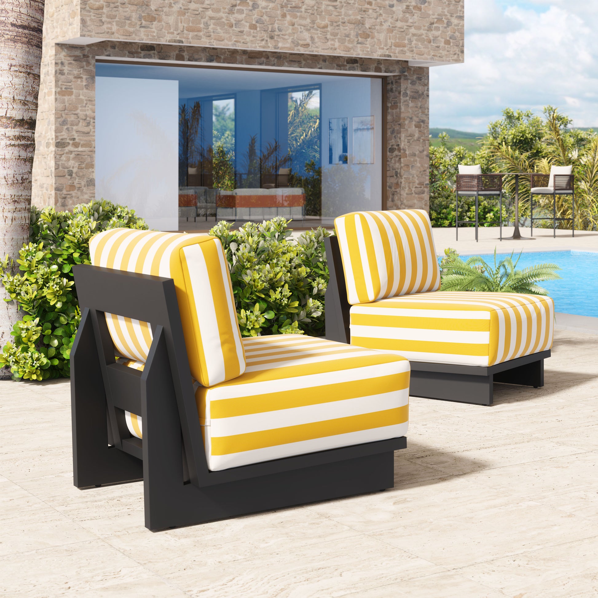 Shoreline Accent Chair Yellow - Disselt Designs