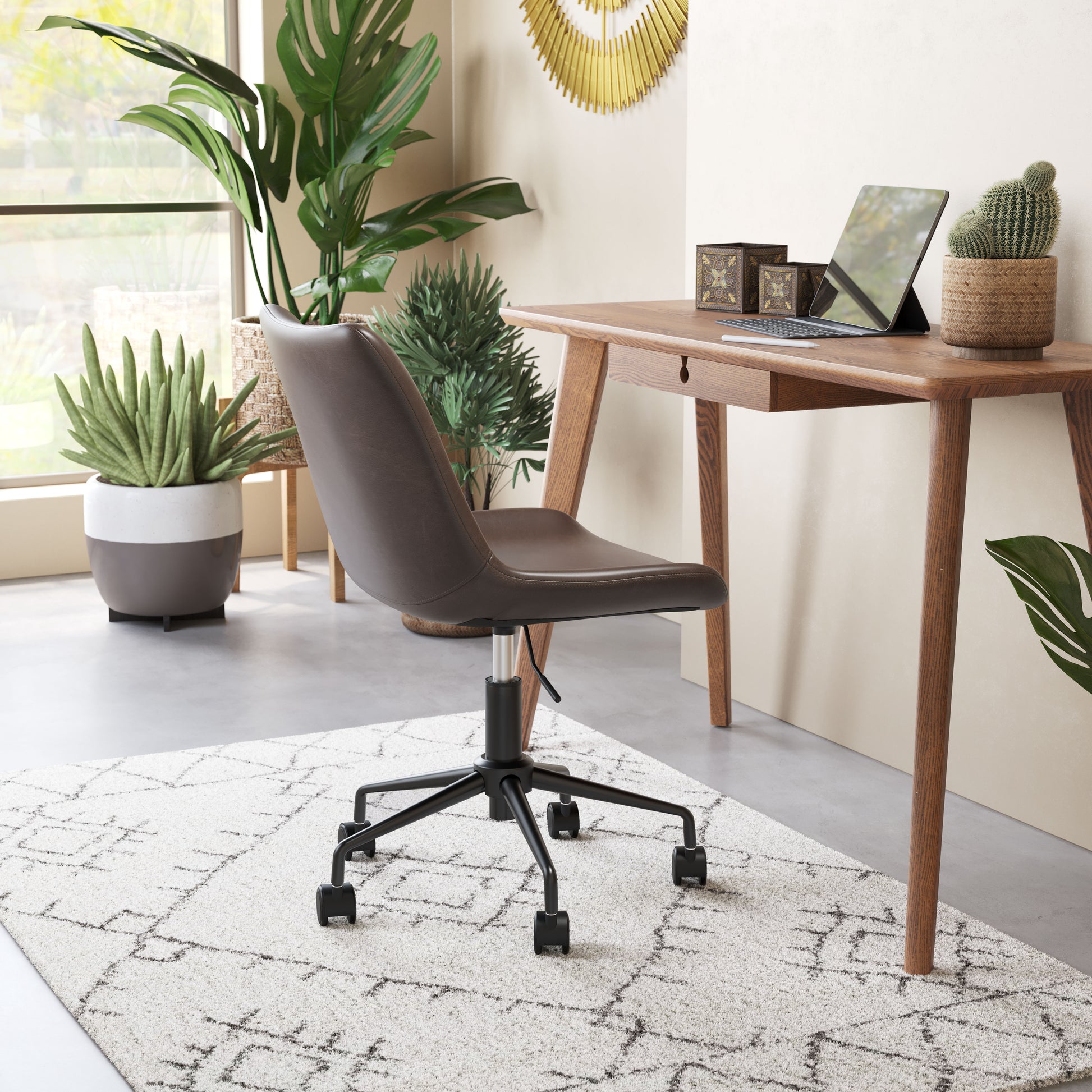 Byron Office Chair Brown - Disselt Designs