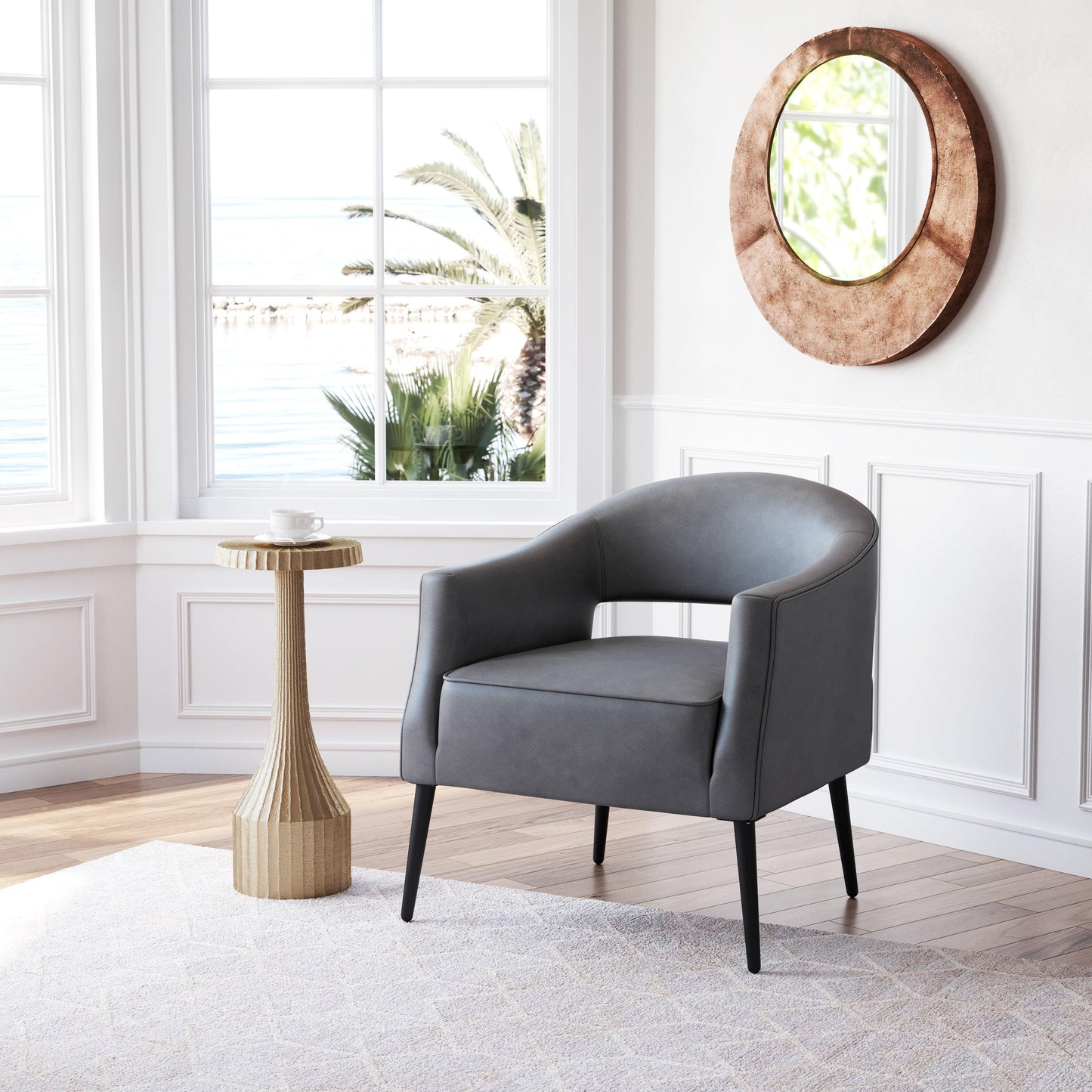 Berkeley Accent Chair Vintage Gray - Disselt Designs