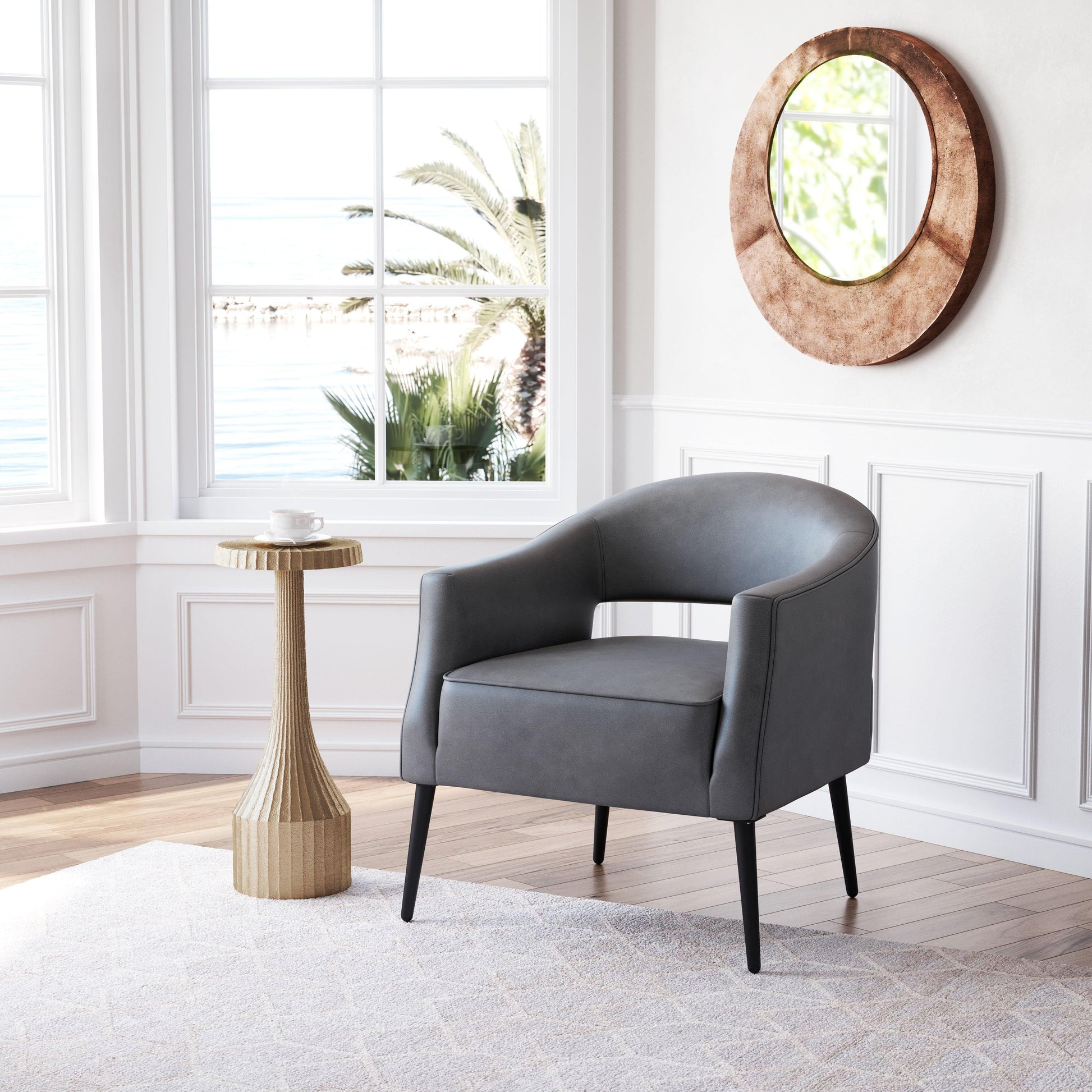 Berkeley Accent Chair Vintage Gray - Disselt Designs