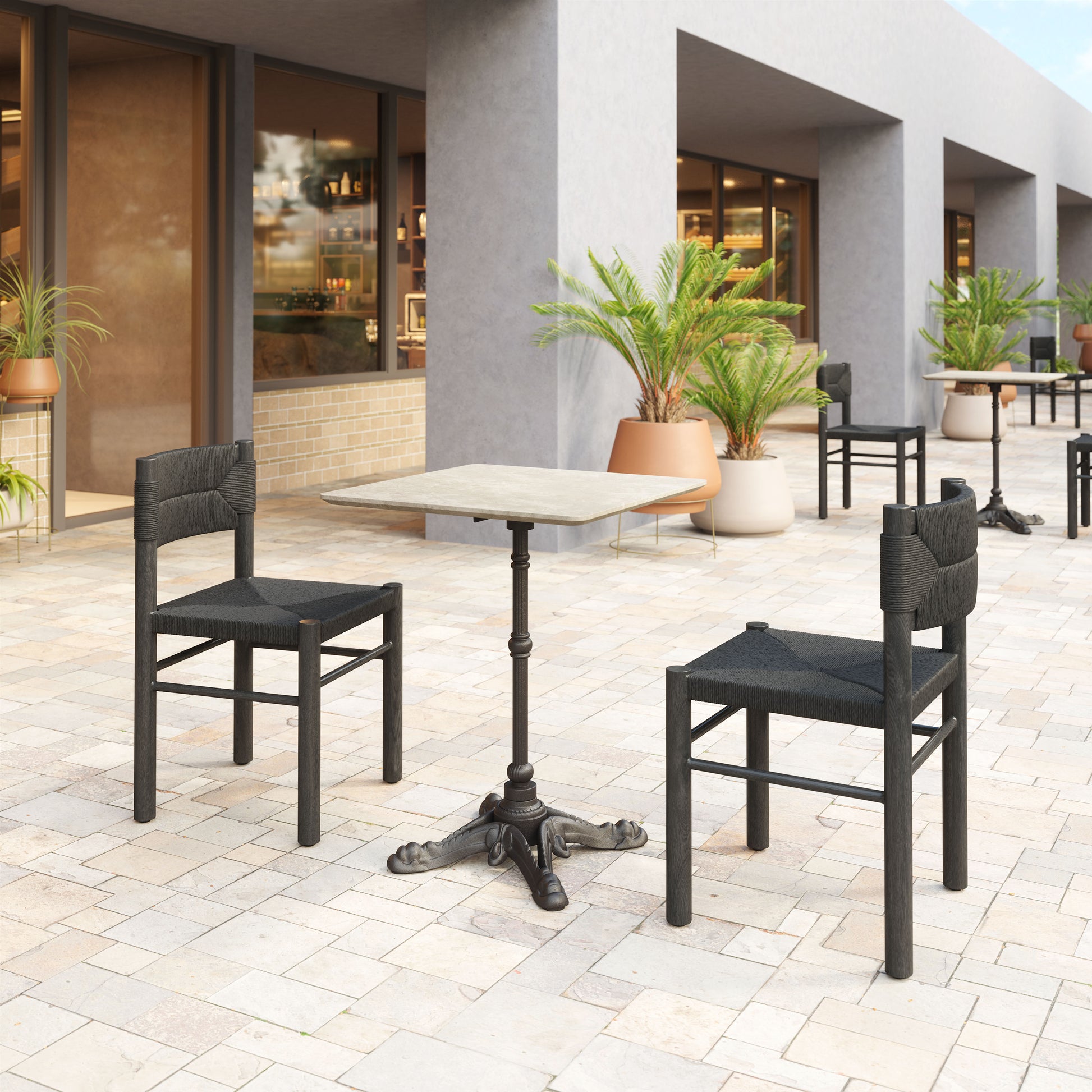 Iska Dining Chair (Set of 2) Black - Disselt Designs