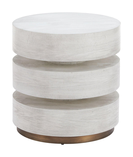Laha Side Table Oak White - Disselt Designs