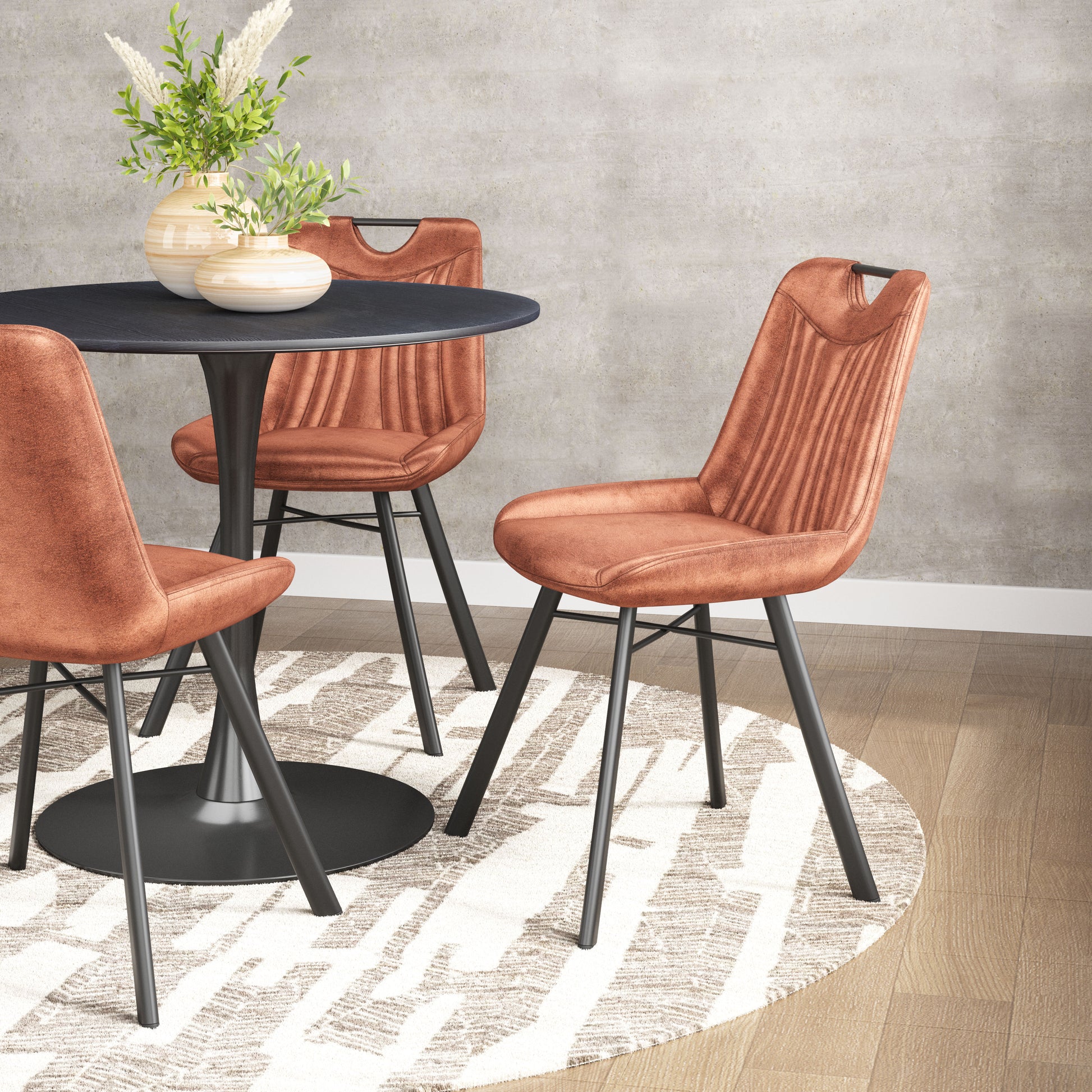 Tyler Dining Chair (Set of 2) Brown - Disselt Designs