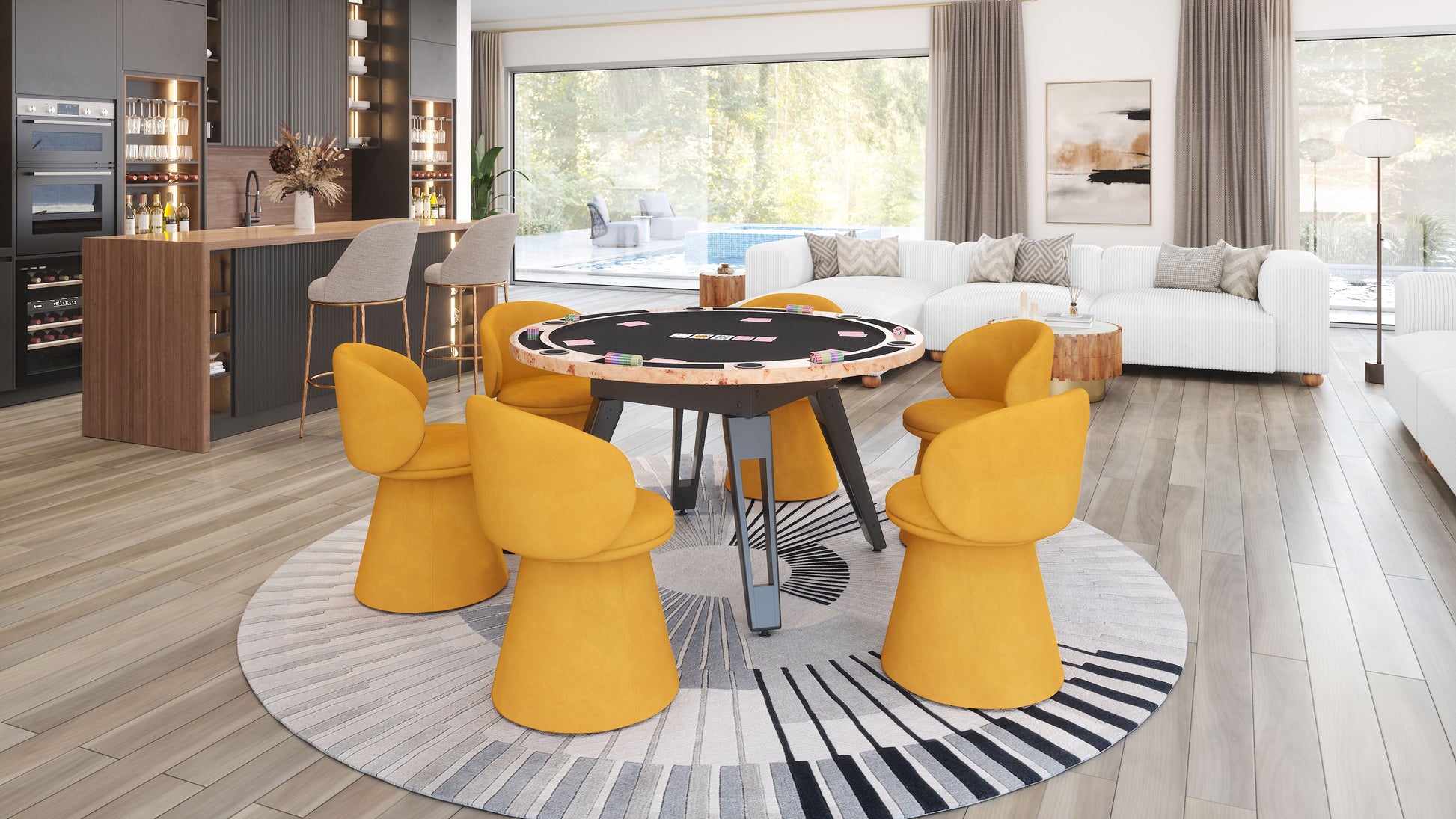 Oblic Swivel Dining Chair Orange - Disselt Designs