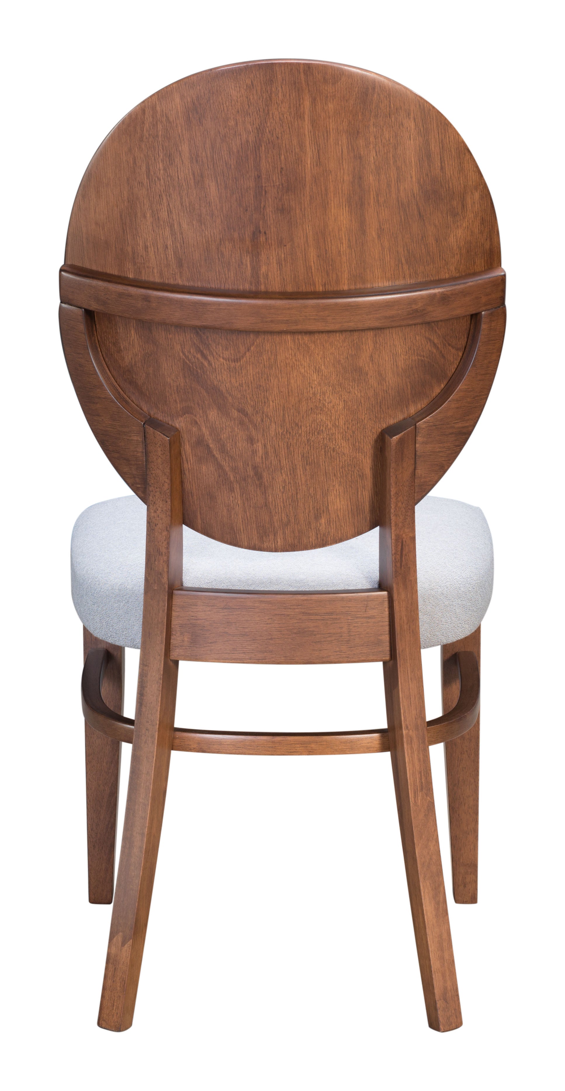 Regents Dining Chair (Set of 2) Walnut & Light Gray - Disselt Designs