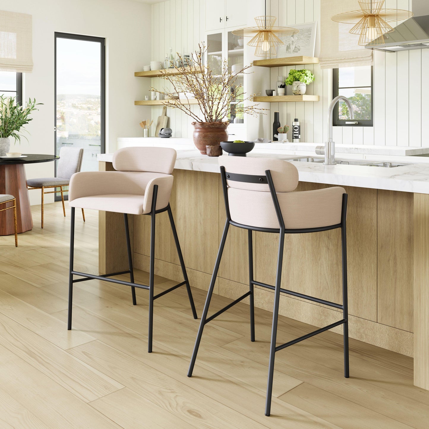 Bremor Barstool Beige - Disselt Designs
