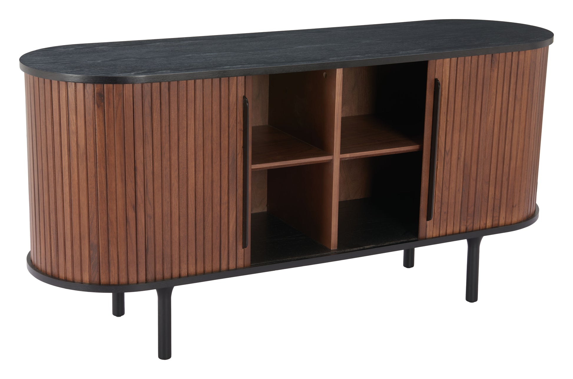 Koriana Sideboard Black & Walnut - Disselt Designs