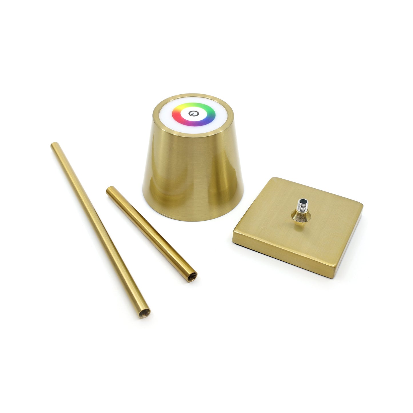 Beam Column Rechargeable Table Lamp // Gold - Disselt Designs