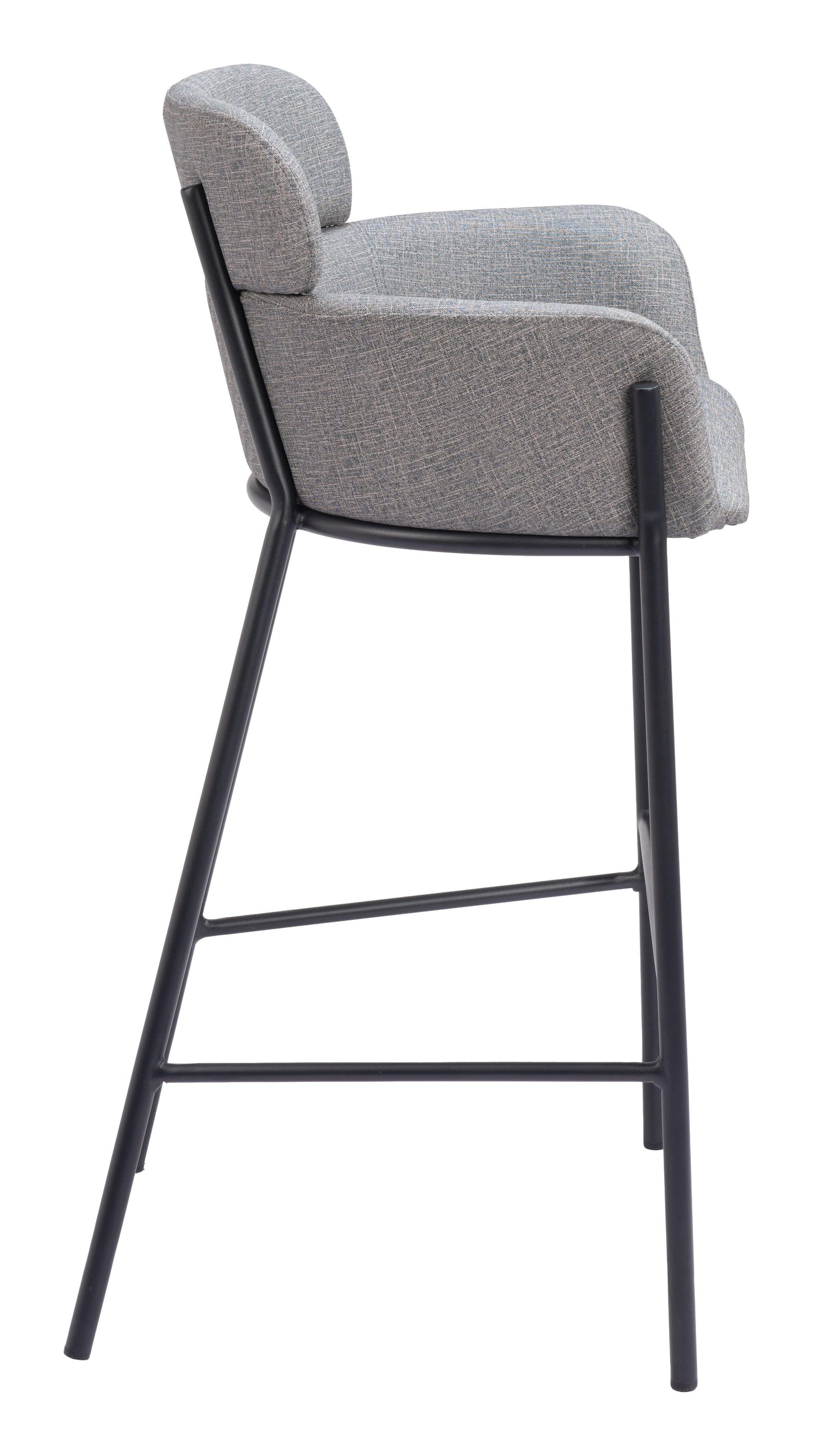 Bremor Barstool Slate Gray - Disselt Designs